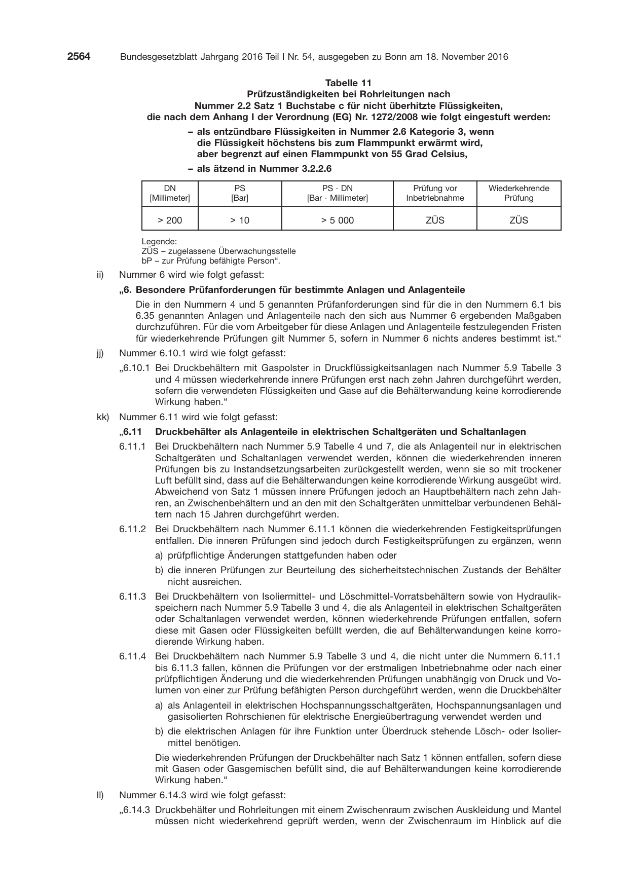 BGBl. 2016, Seite 2564 — Originalseite als Abbildung