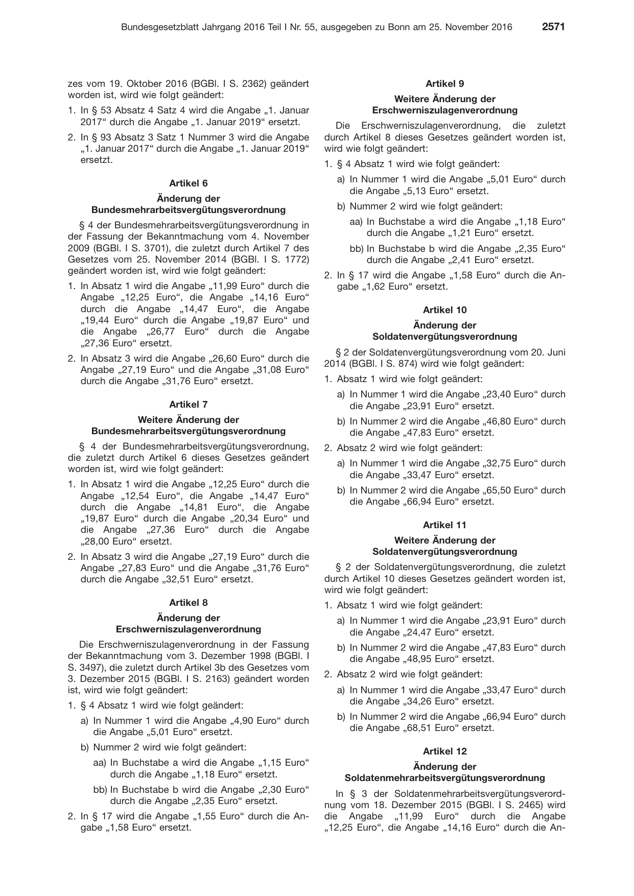 BGBl. 2016, Seite 2571 — Originalseite als Abbildung
