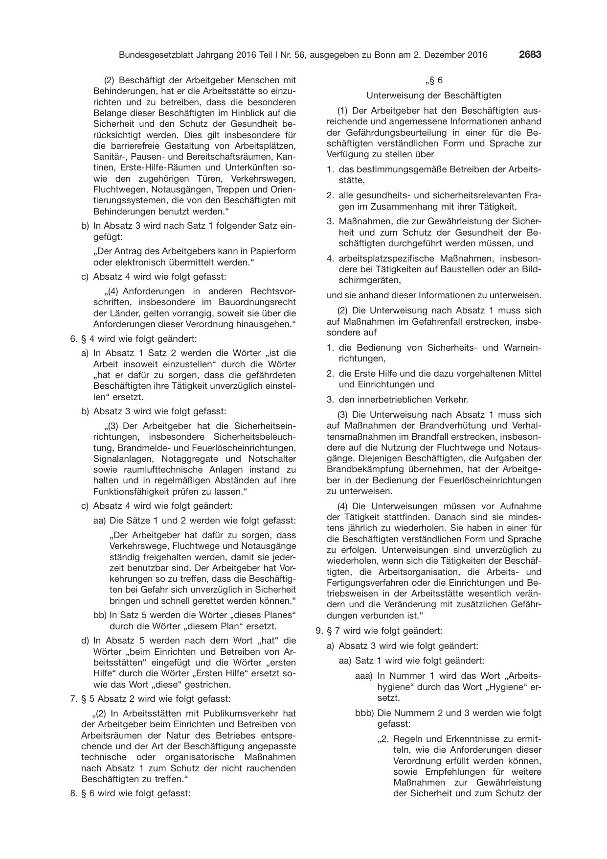 BGBl. 2016, Seite 2683 — Originalseite als Abbildung