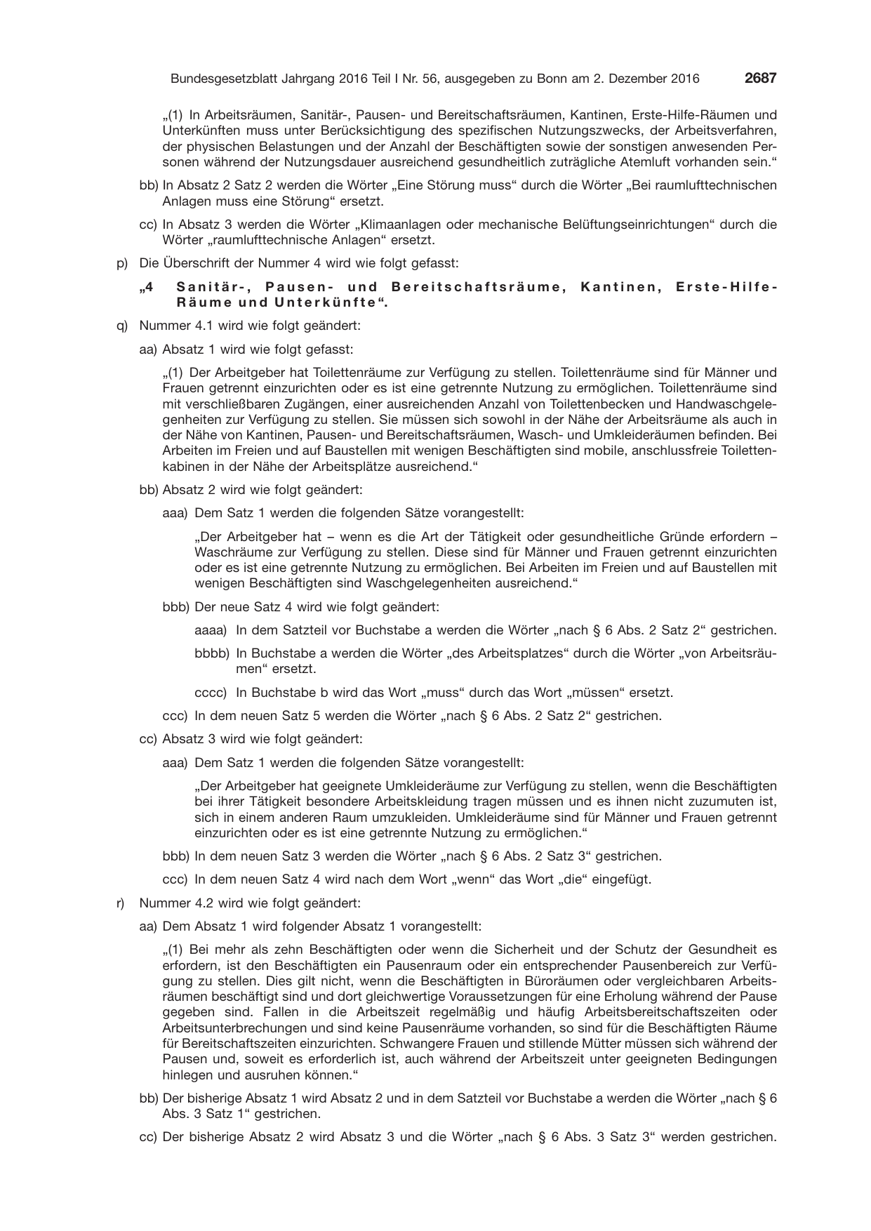 BGBl. 2016, Seite 2687 — Originalseite als Abbildung