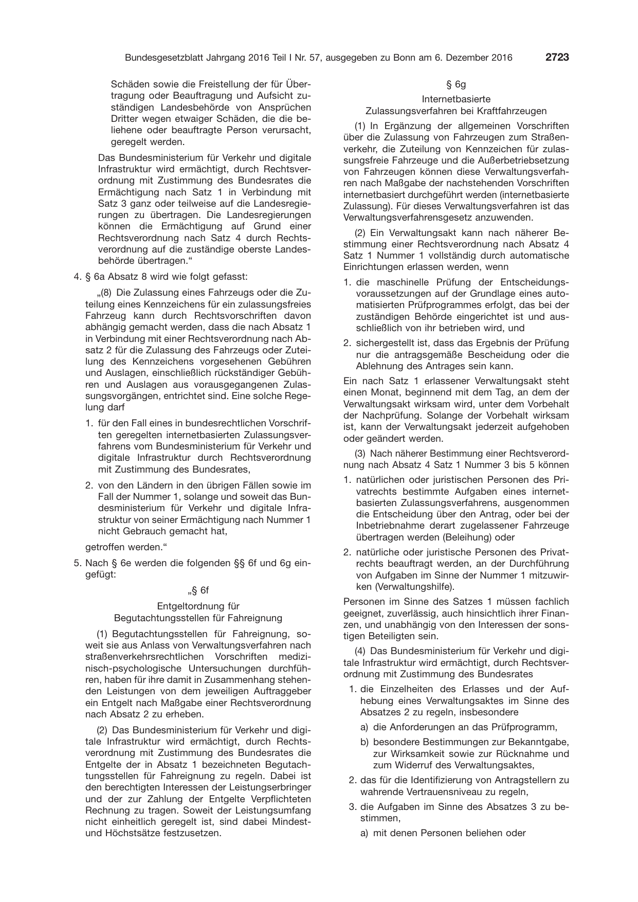 BGBl. 2016, Seite 2723 — Originalseite als Abbildung