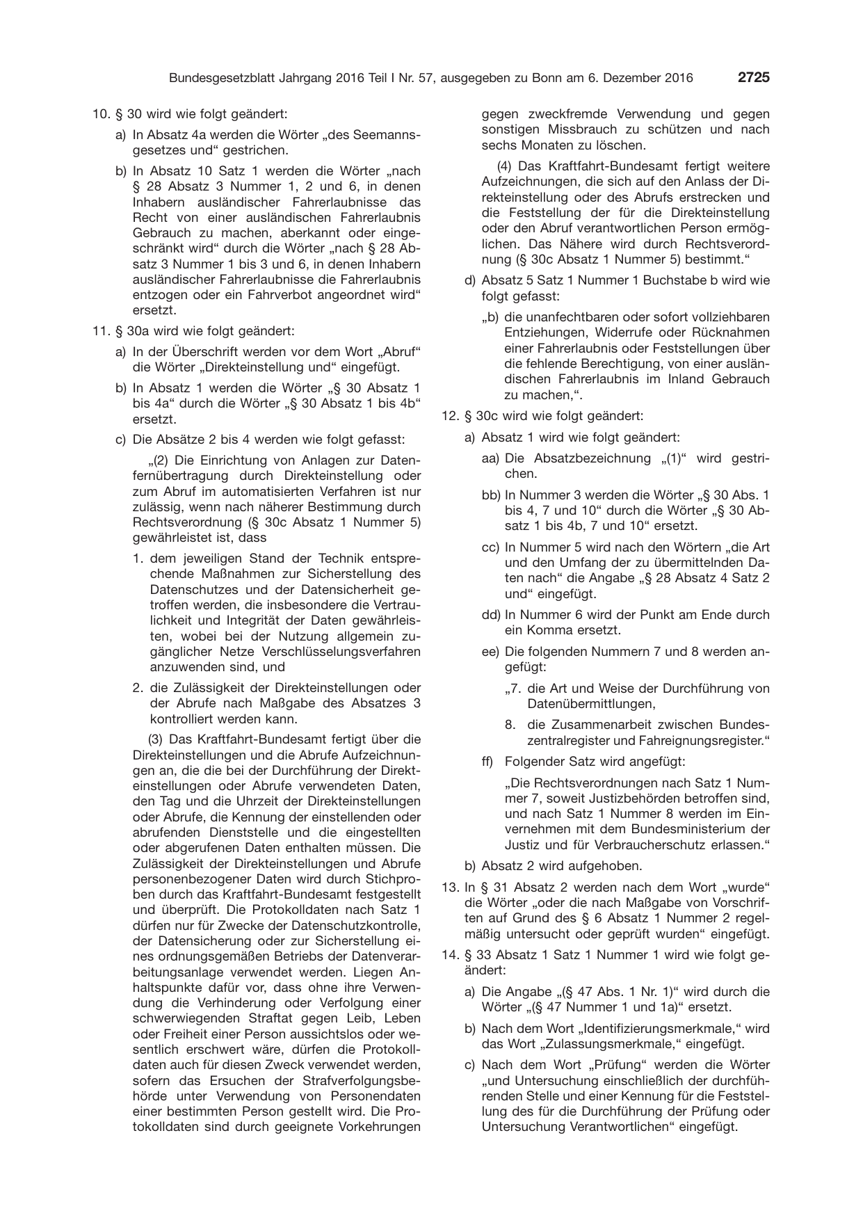 BGBl. 2016, Seite 2725 — Originalseite als Abbildung