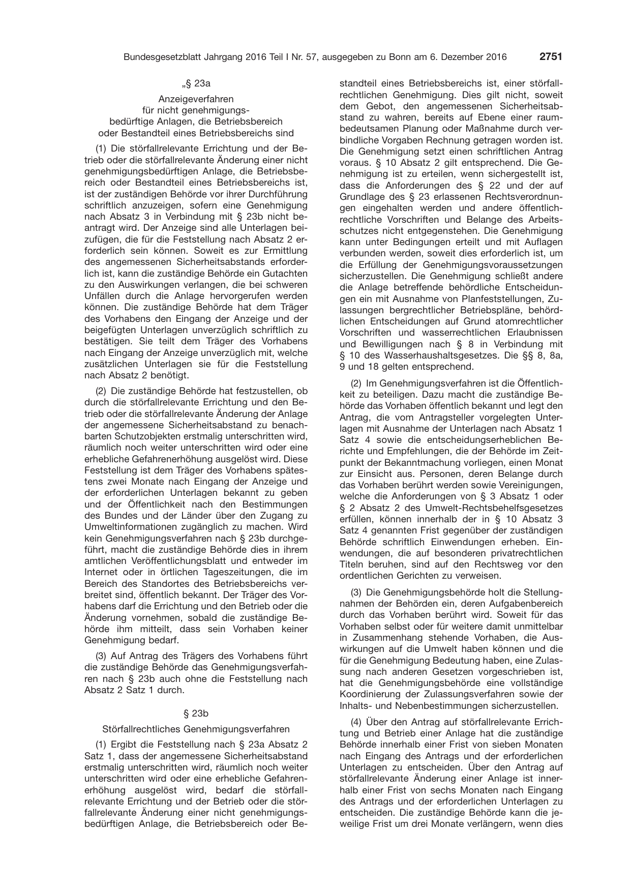 BGBl. 2016, Seite 2751 — Originalseite als Abbildung