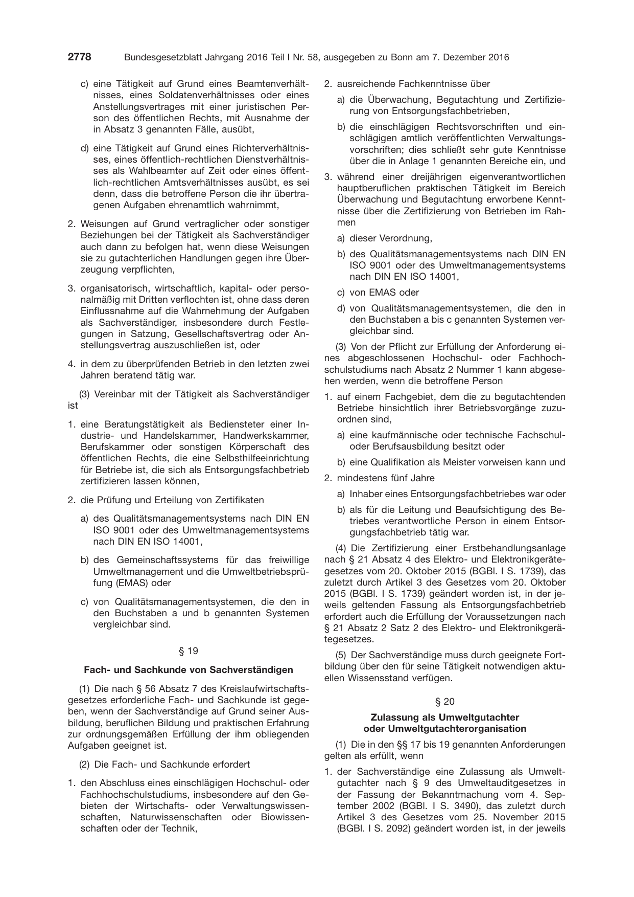 BGBl. 2016, Seite 2778 — Originalseite als Abbildung