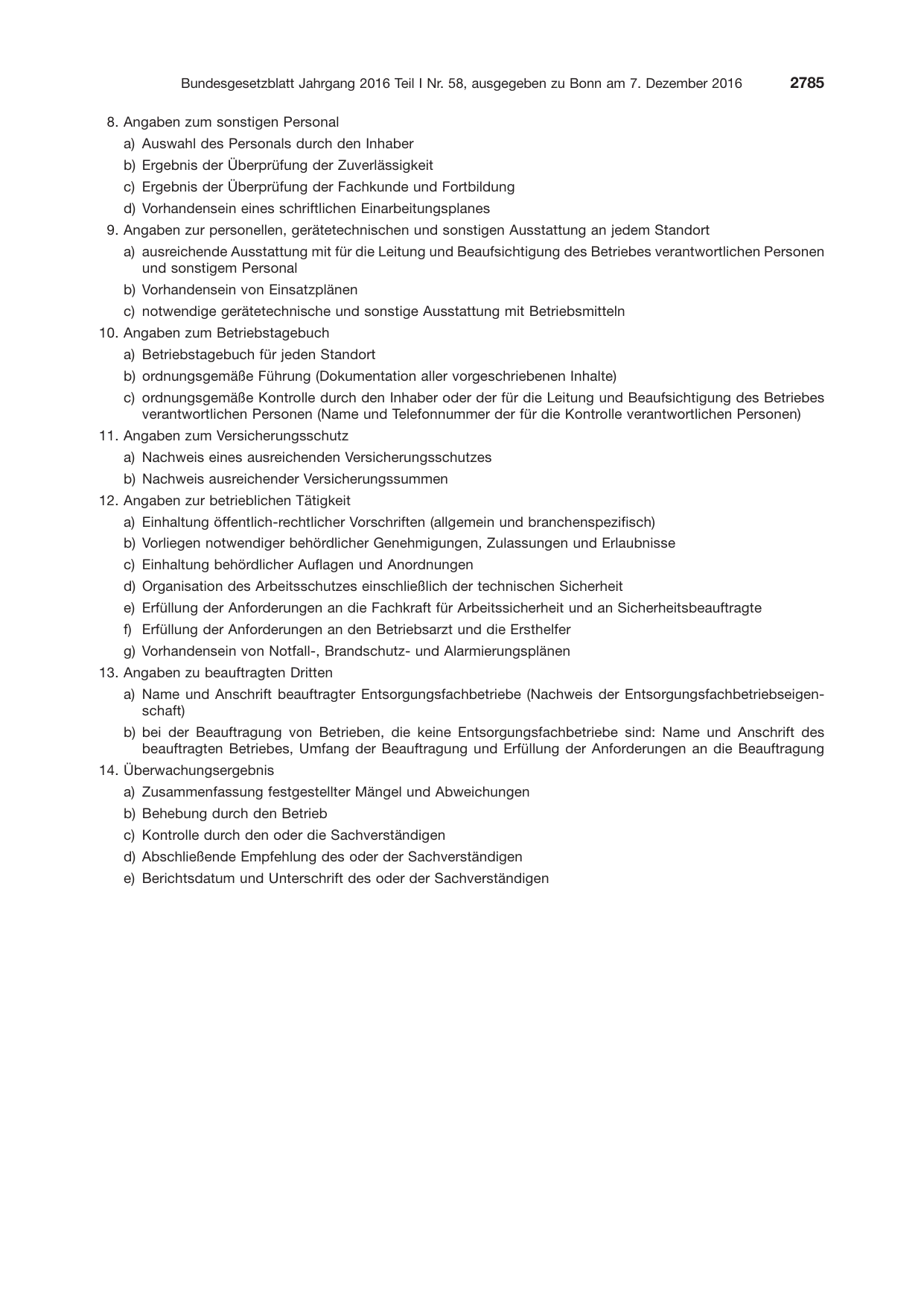 BGBl. 2016, Seite 2785 — Originalseite als Abbildung