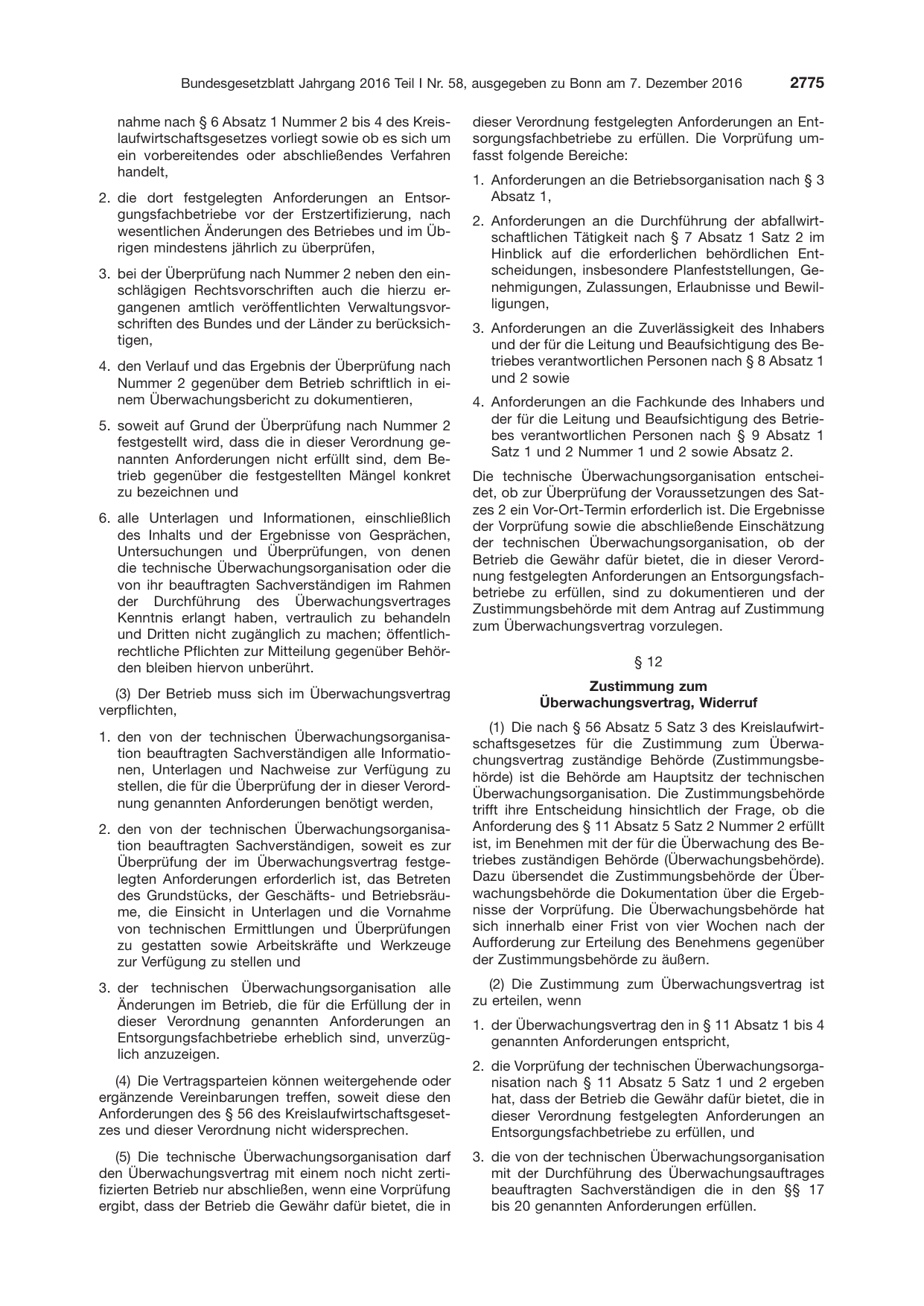 BGBl. 2016, Seite 2775 — Originalseite als Abbildung
