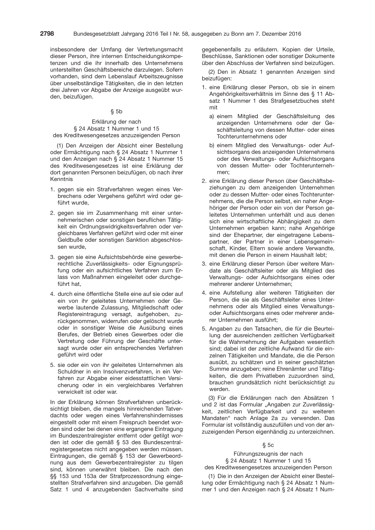 BGBl. 2016, Seite 2798 — Originalseite als Abbildung