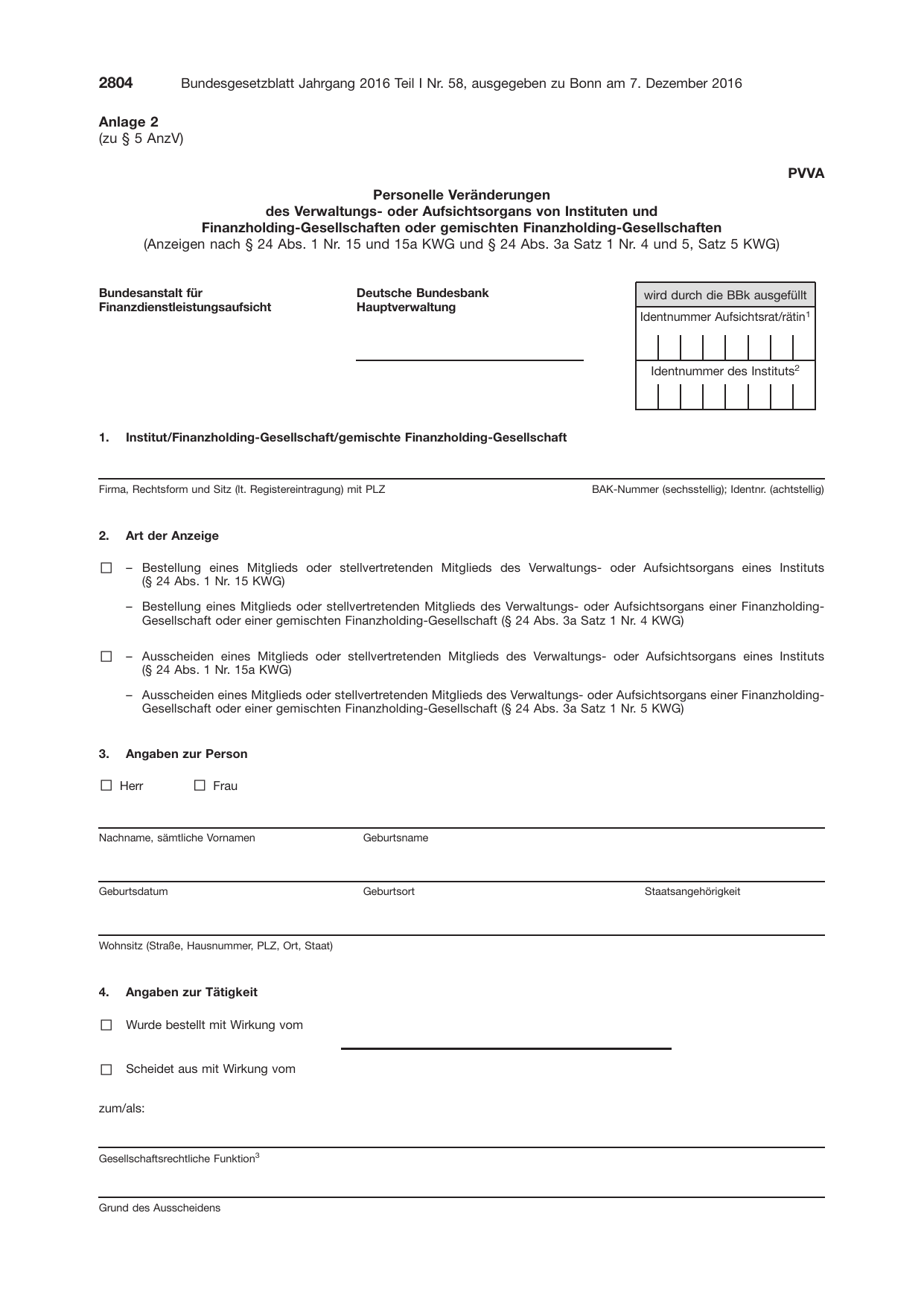 BGBl. 2016, Seite 2804 — Originalseite als Abbildung