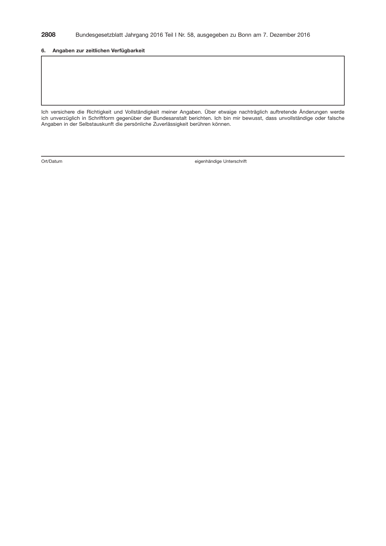 BGBl. 2016, Seite 2808 — Originalseite als Abbildung