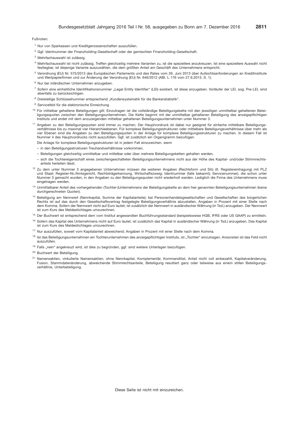 BGBl. 2016, Seite 2811 — Originalseite als Abbildung
