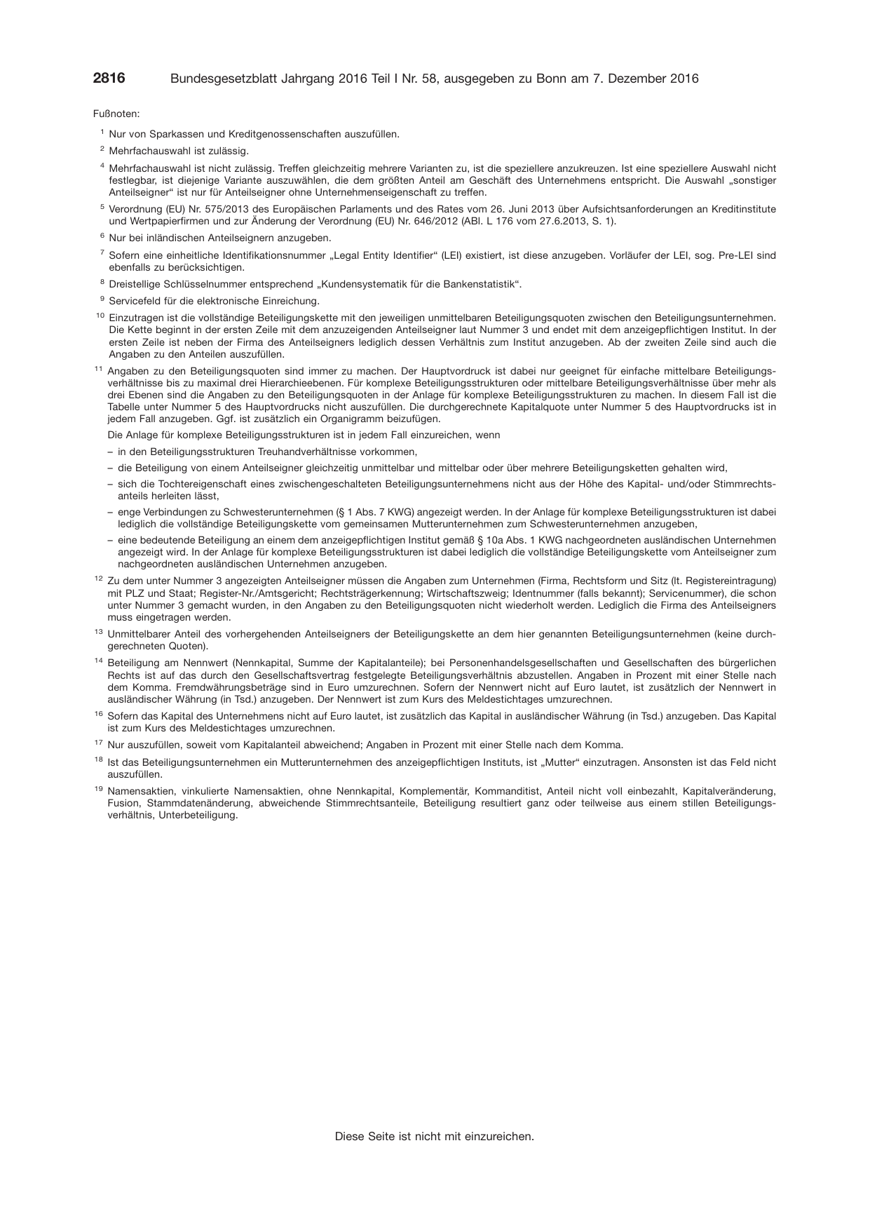 BGBl. 2016, Seite 2816 — Originalseite als Abbildung