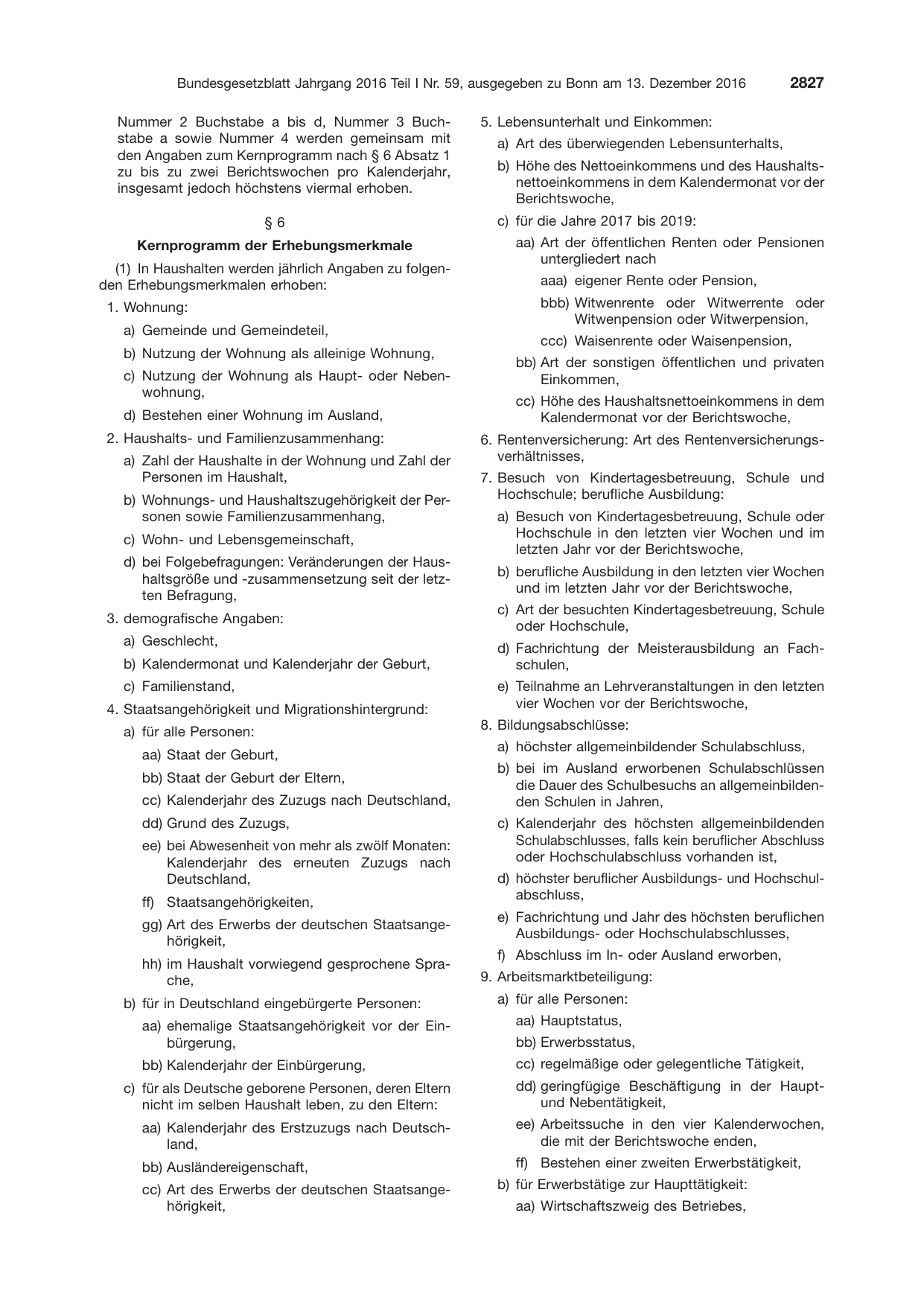 BGBl. 2016, Seite 2827 — Originalseite als Abbildung