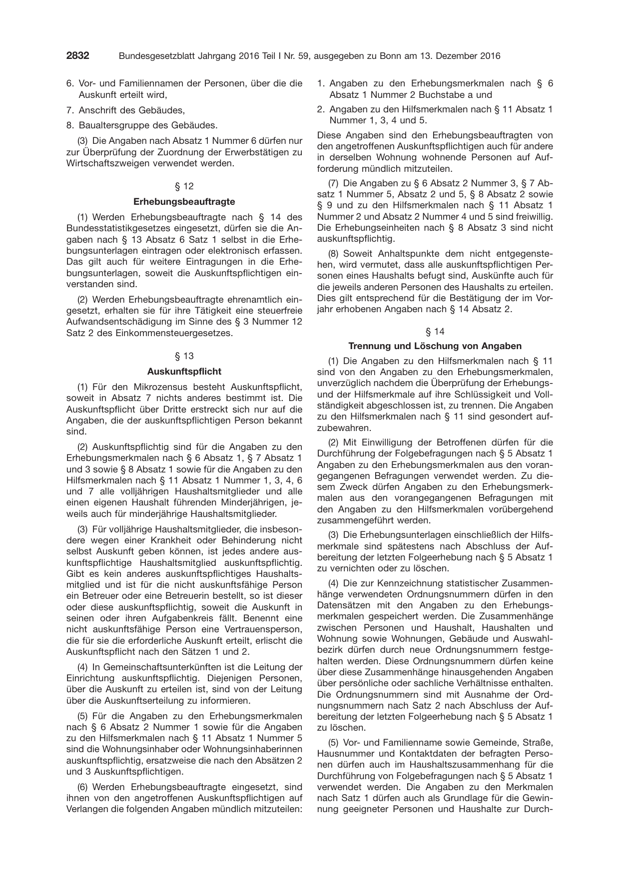 BGBl. 2016, Seite 2832 — Originalseite als Abbildung