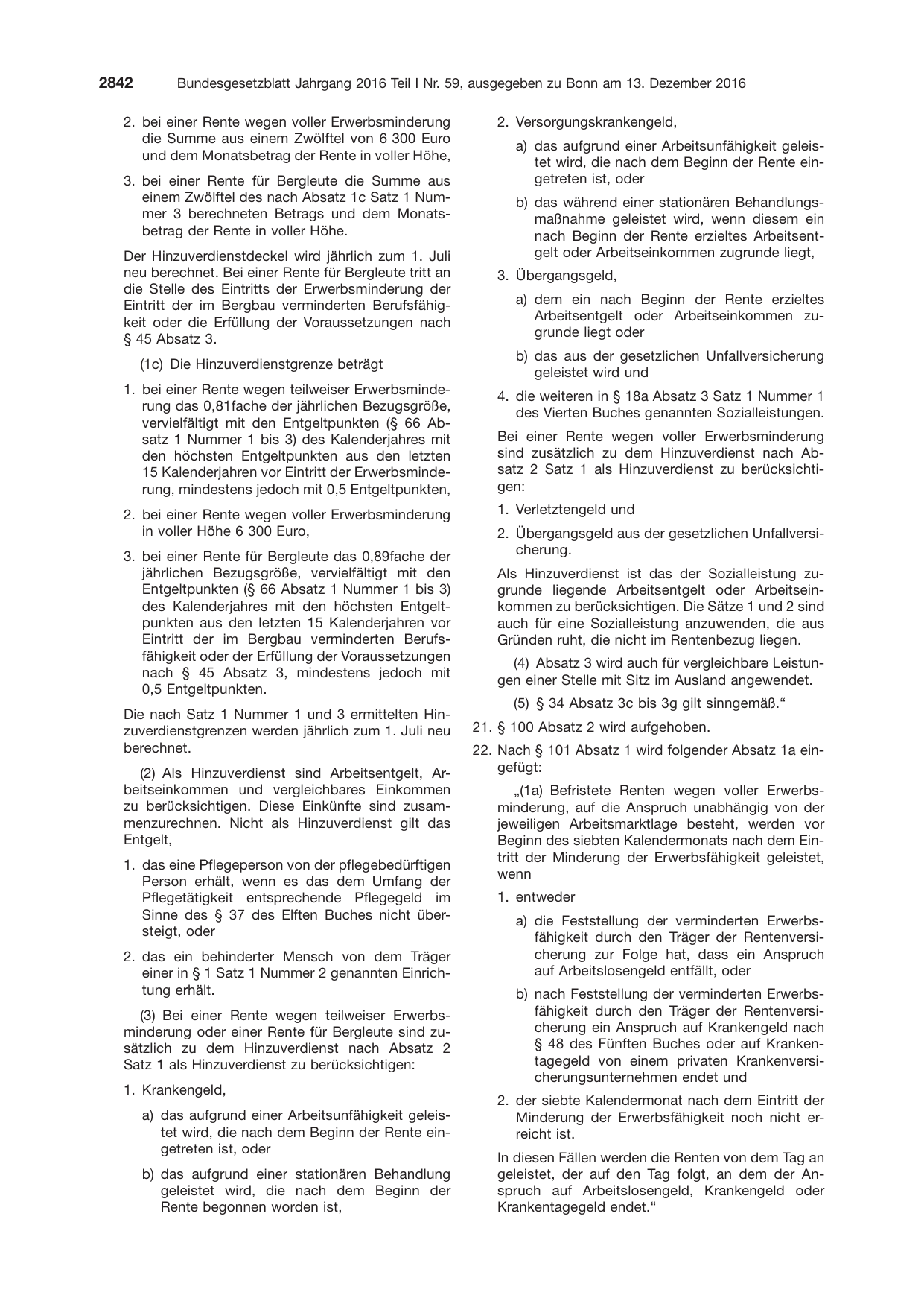 BGBl. 2016, Seite 2842 — Originalseite als Abbildung