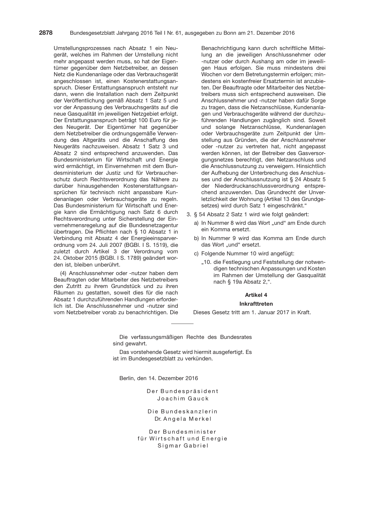 BGBl. 2016, Seite 2878 — Originalseite als Abbildung