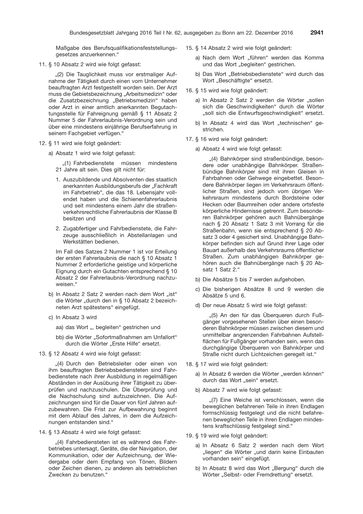 BGBl. 2016, Seite 2941 — Originalseite als Abbildung
