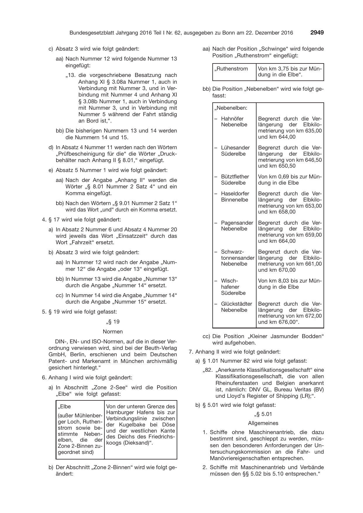 BGBl. 2016, Seite 2949 — Originalseite als Abbildung