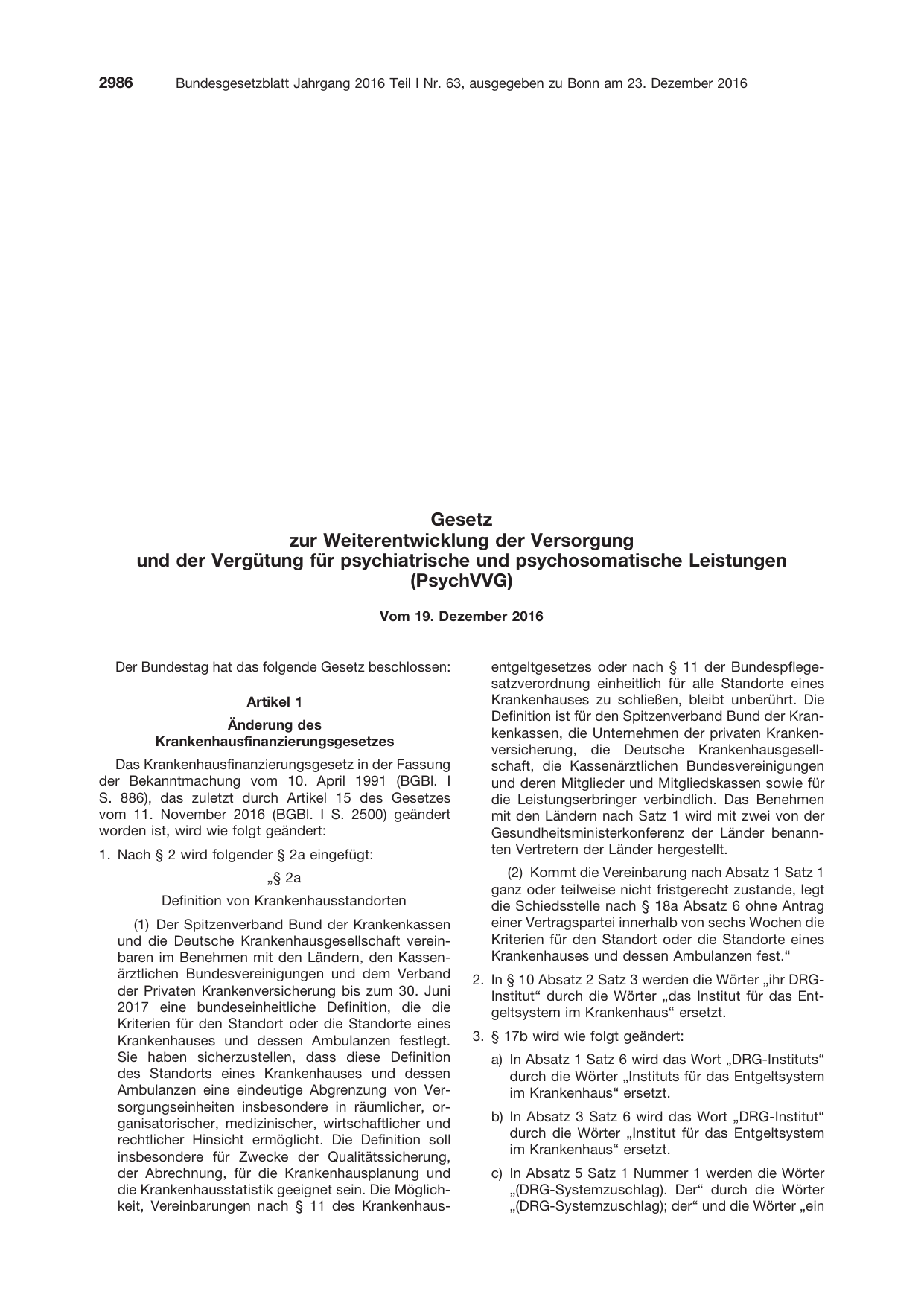 BGBl. 2016, Seite 2986 — Originalseite als Abbildung