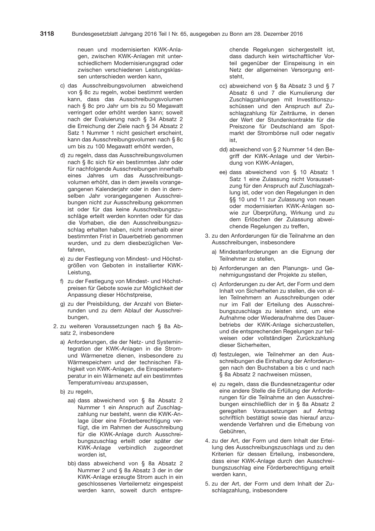 BGBl. 2016, Seite 3118 — Originalseite als Abbildung