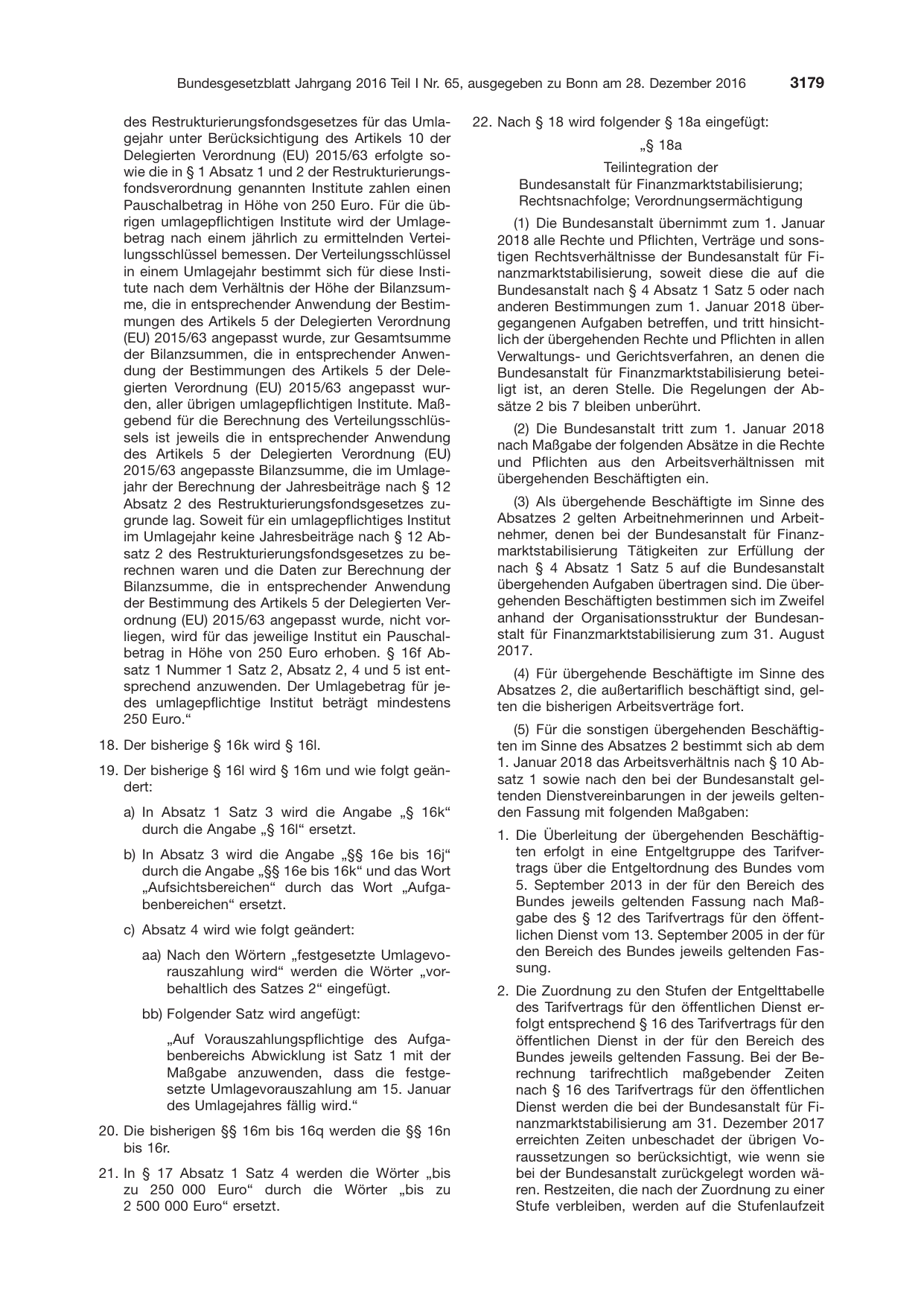 BGBl. 2016, Seite 3179 — Originalseite als Abbildung