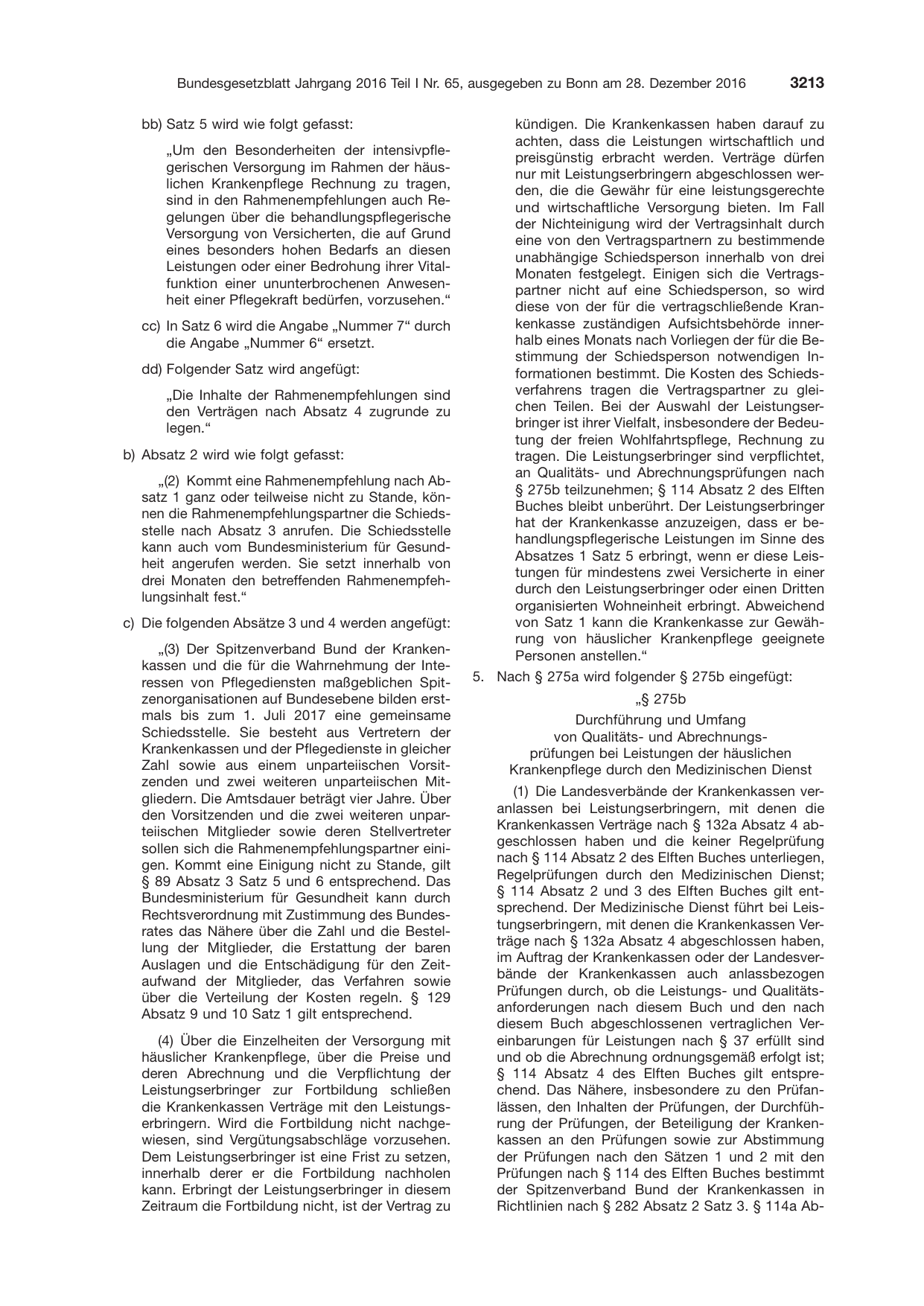 BGBl. 2016, Seite 3213 — Originalseite als Abbildung