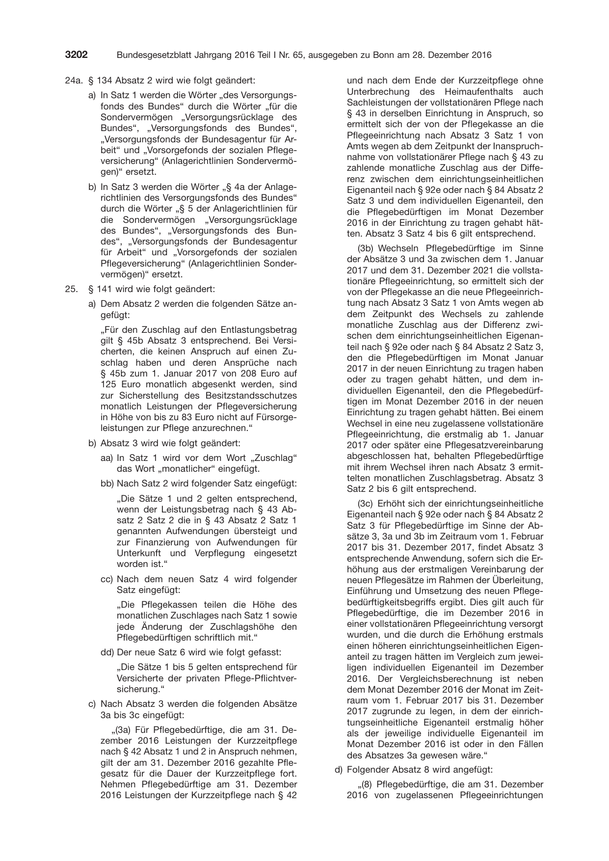 BGBl. 2016, Seite 3202 — Originalseite als Abbildung