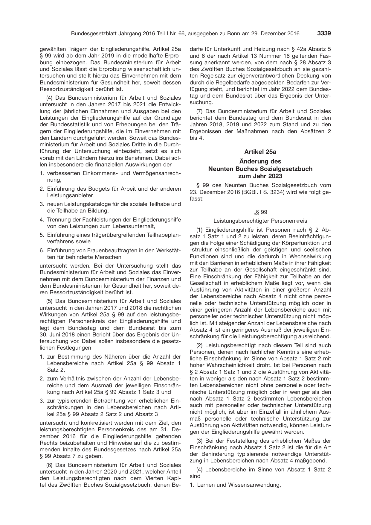 BGBl. 2016, Seite 3339 — Originalseite als Abbildung
