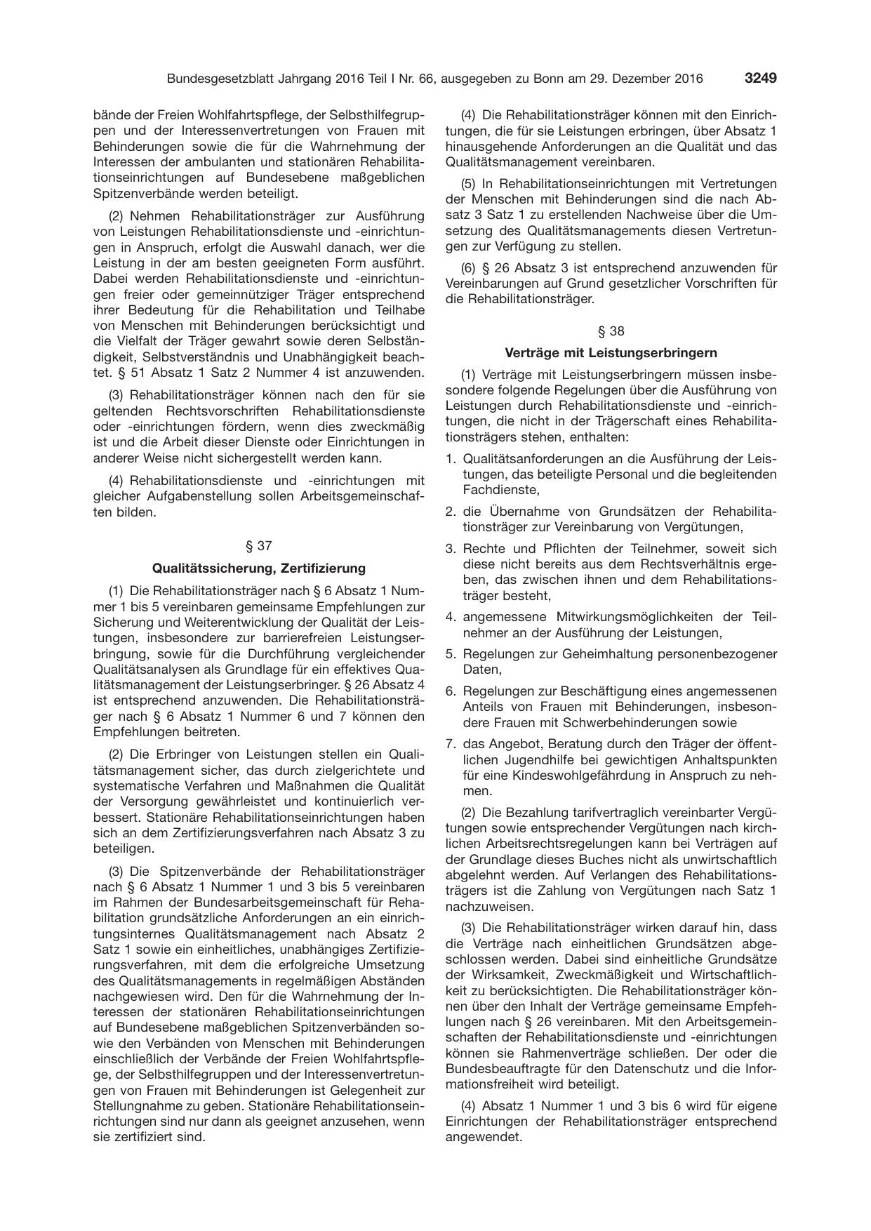 BGBl. 2016, Seite 3249 — Originalseite als Abbildung