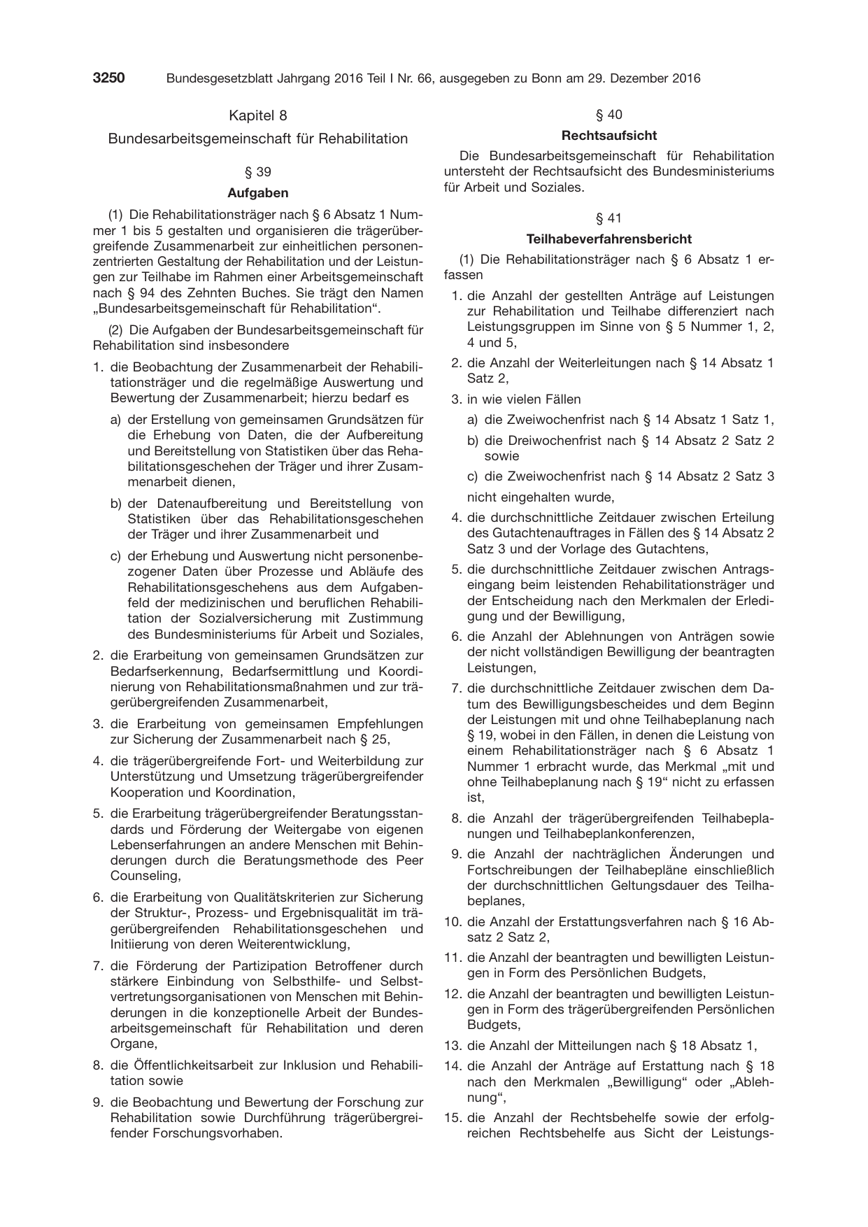 BGBl. 2016, Seite 3250 — Originalseite als Abbildung