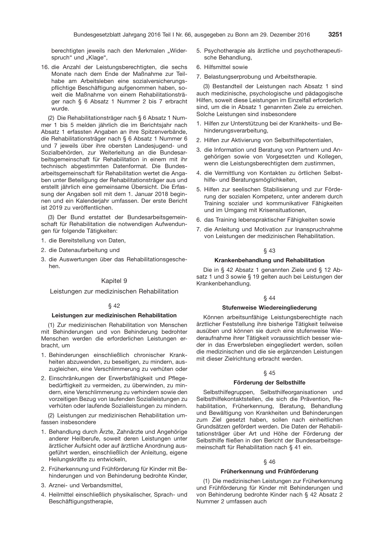 BGBl. 2016, Seite 3251 — Originalseite als Abbildung