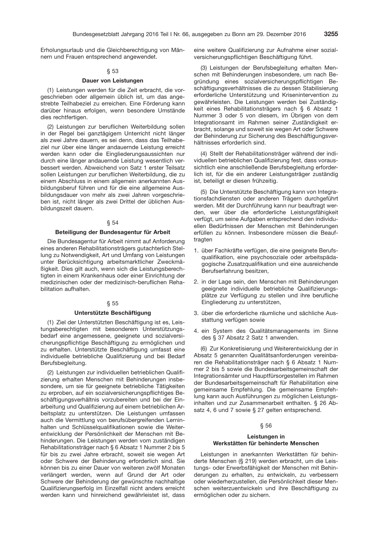 BGBl. 2016, Seite 3255 — Originalseite als Abbildung