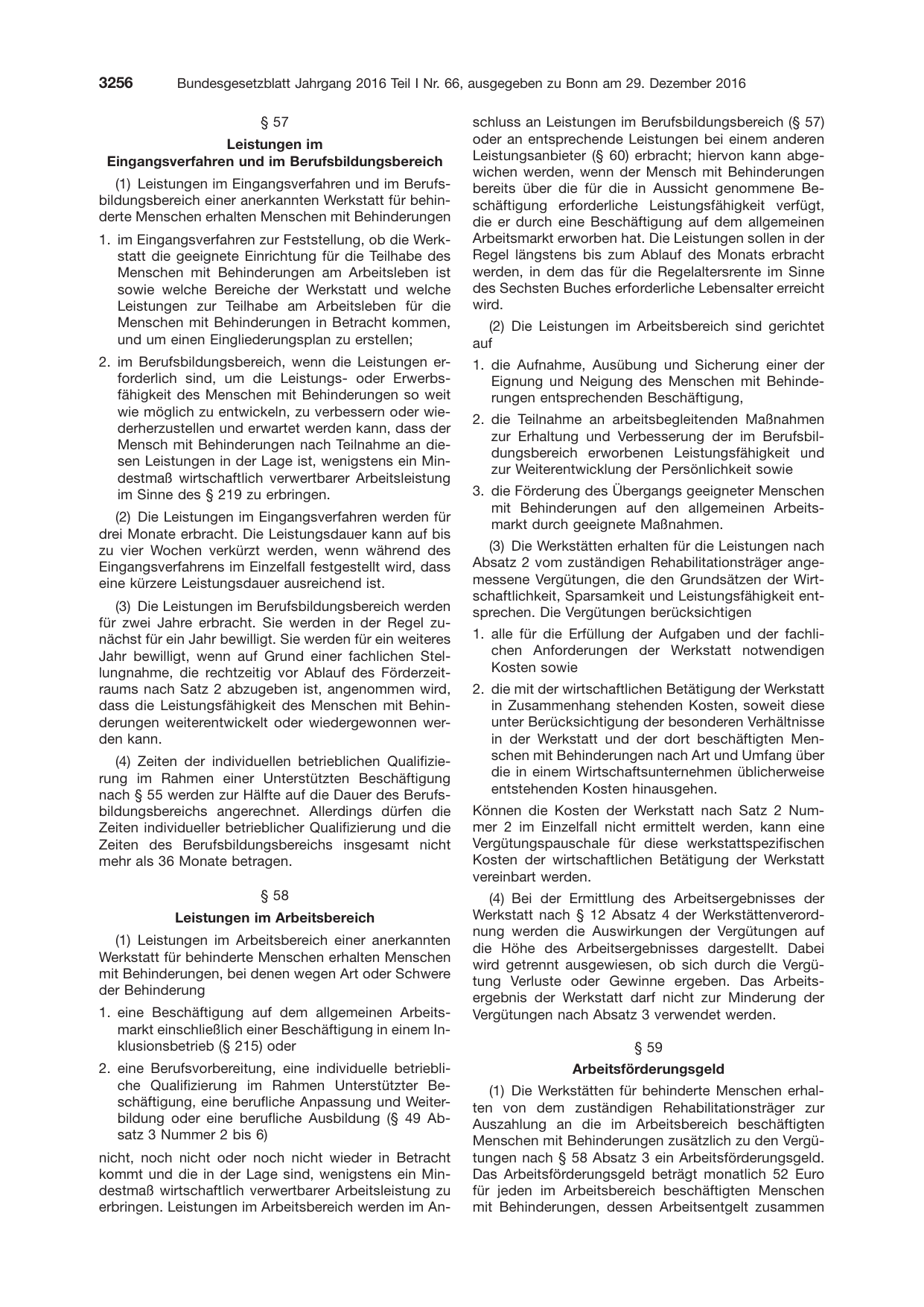 BGBl. 2016, Seite 3256 — Originalseite als Abbildung