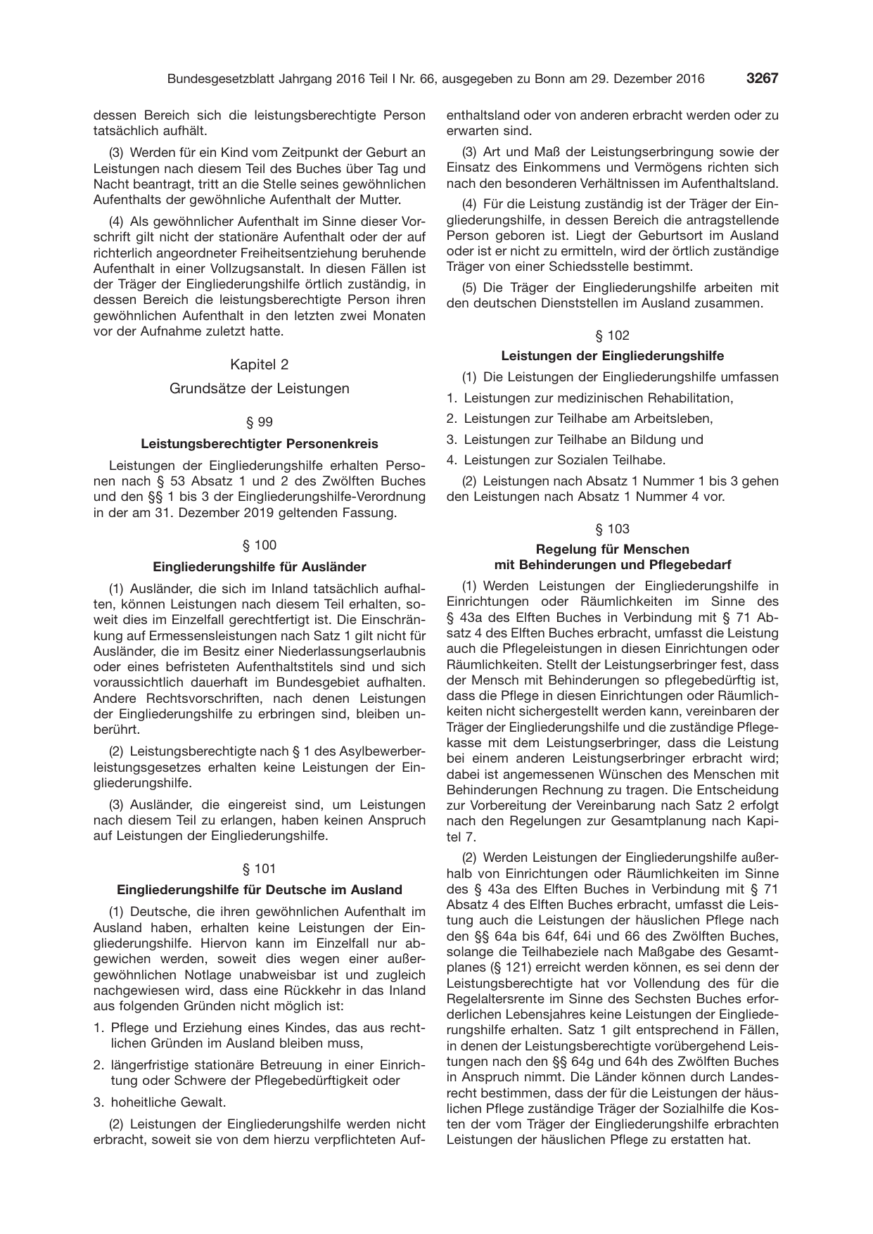 BGBl. 2016, Seite 3267 — Originalseite als Abbildung