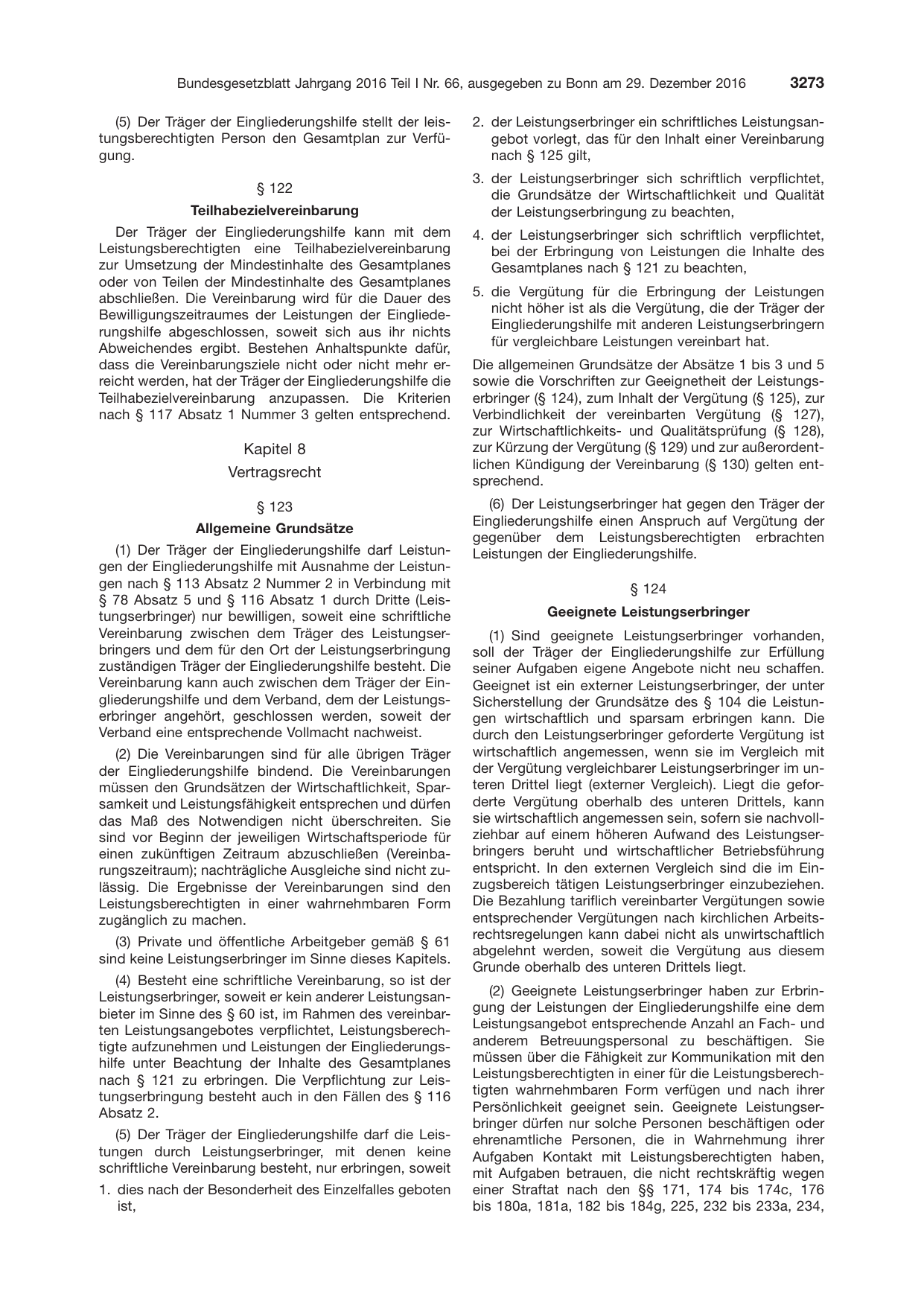 BGBl. 2016, Seite 3273 — Originalseite als Abbildung