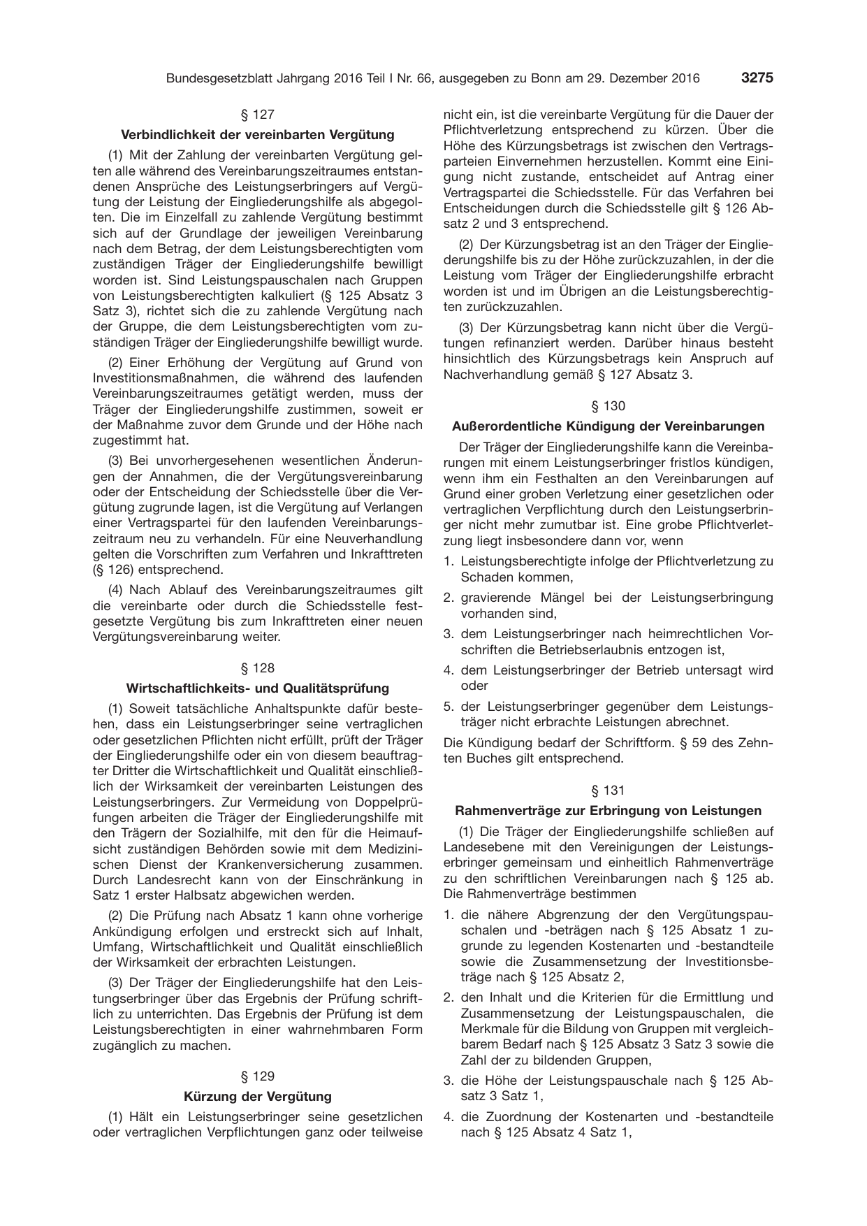 BGBl. 2016, Seite 3275 — Originalseite als Abbildung