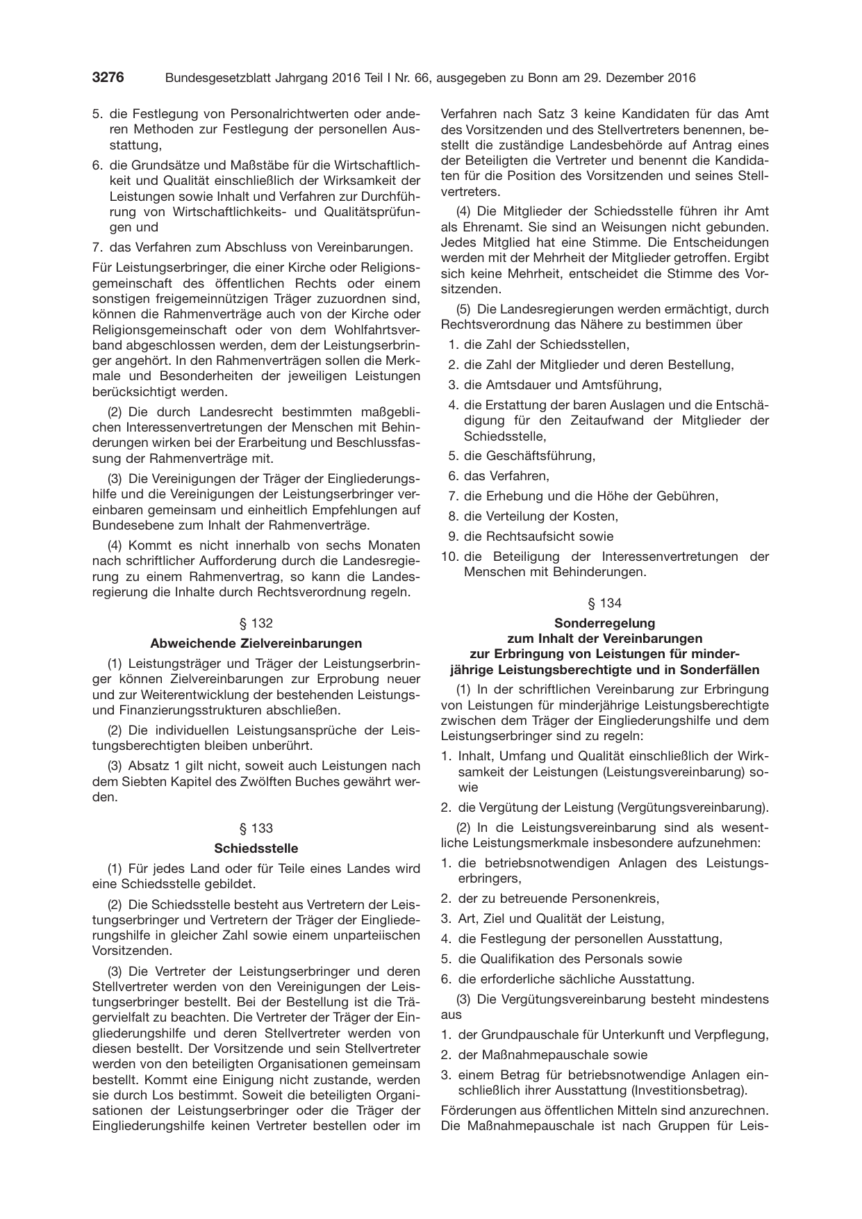 BGBl. 2016, Seite 3276 — Originalseite als Abbildung