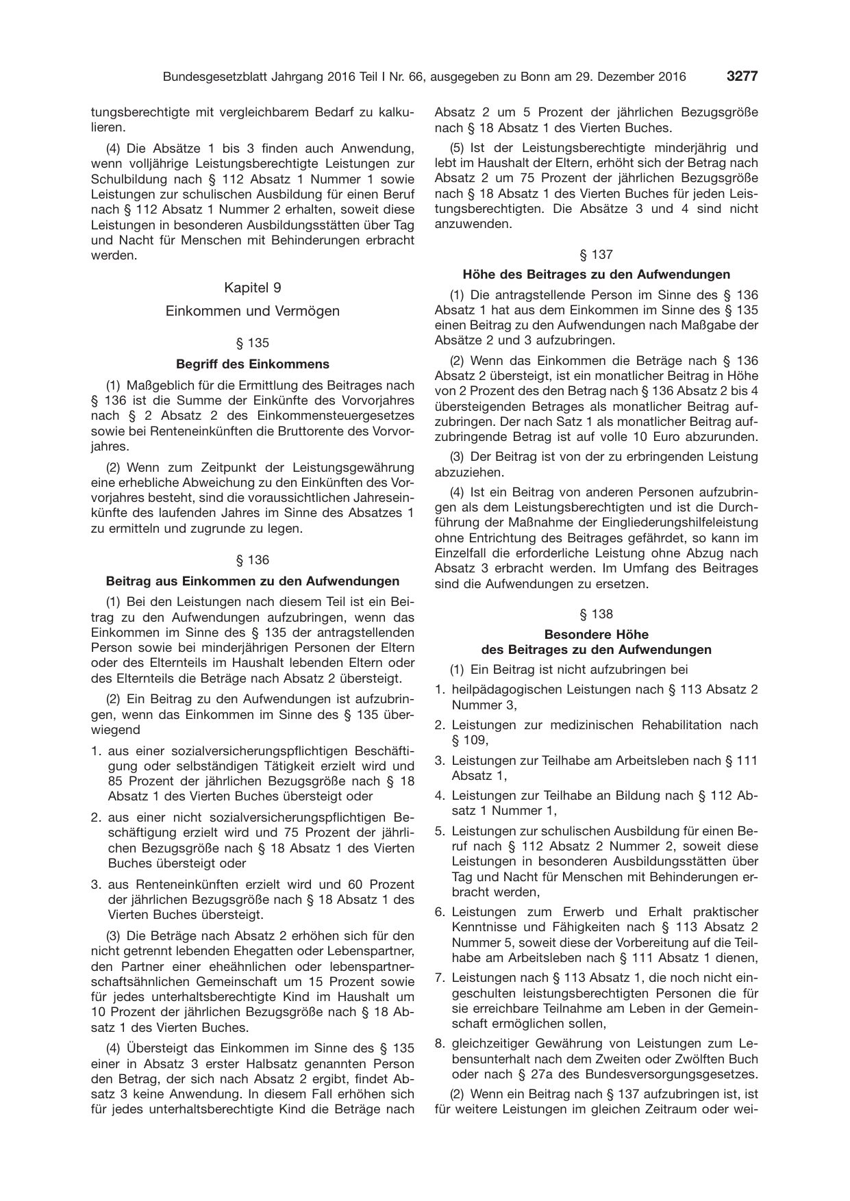 BGBl. 2016, Seite 3277 — Originalseite als Abbildung