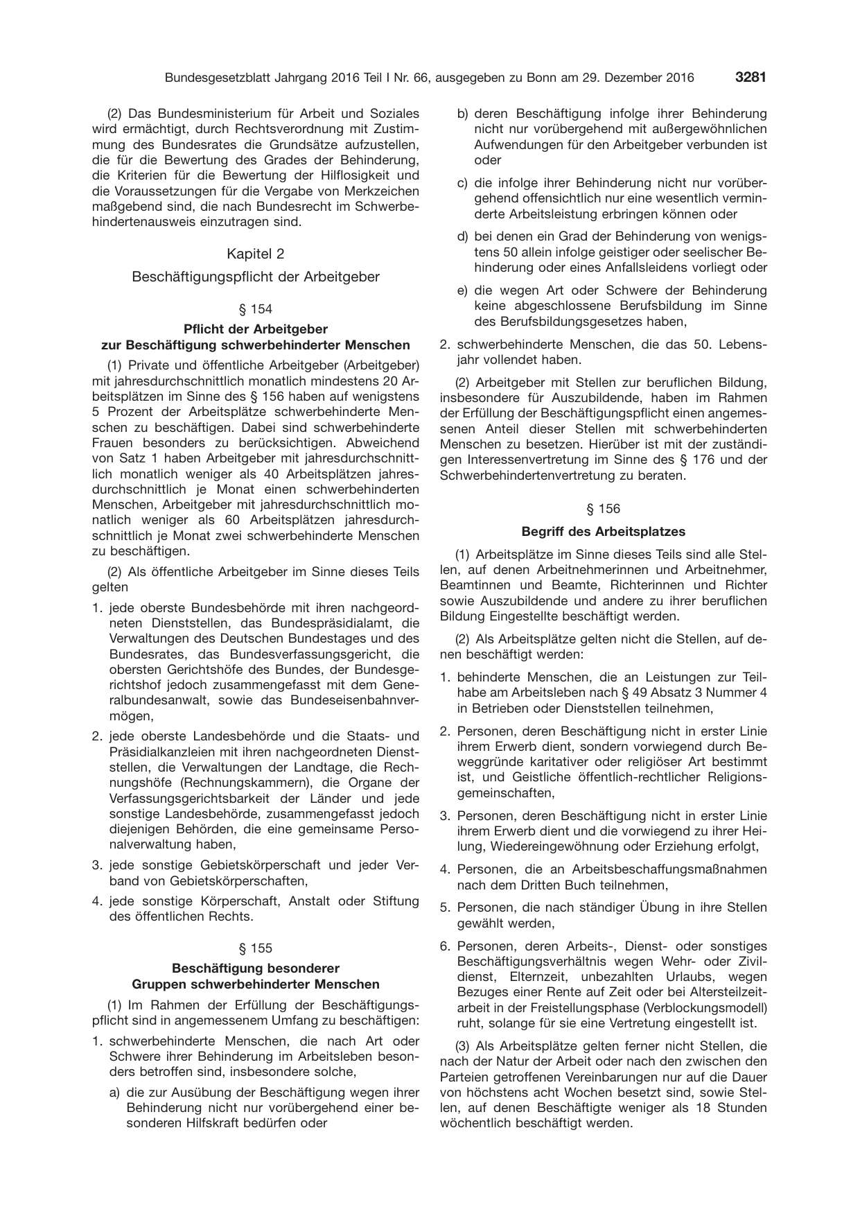 BGBl. 2016, Seite 3281 — Originalseite als Abbildung