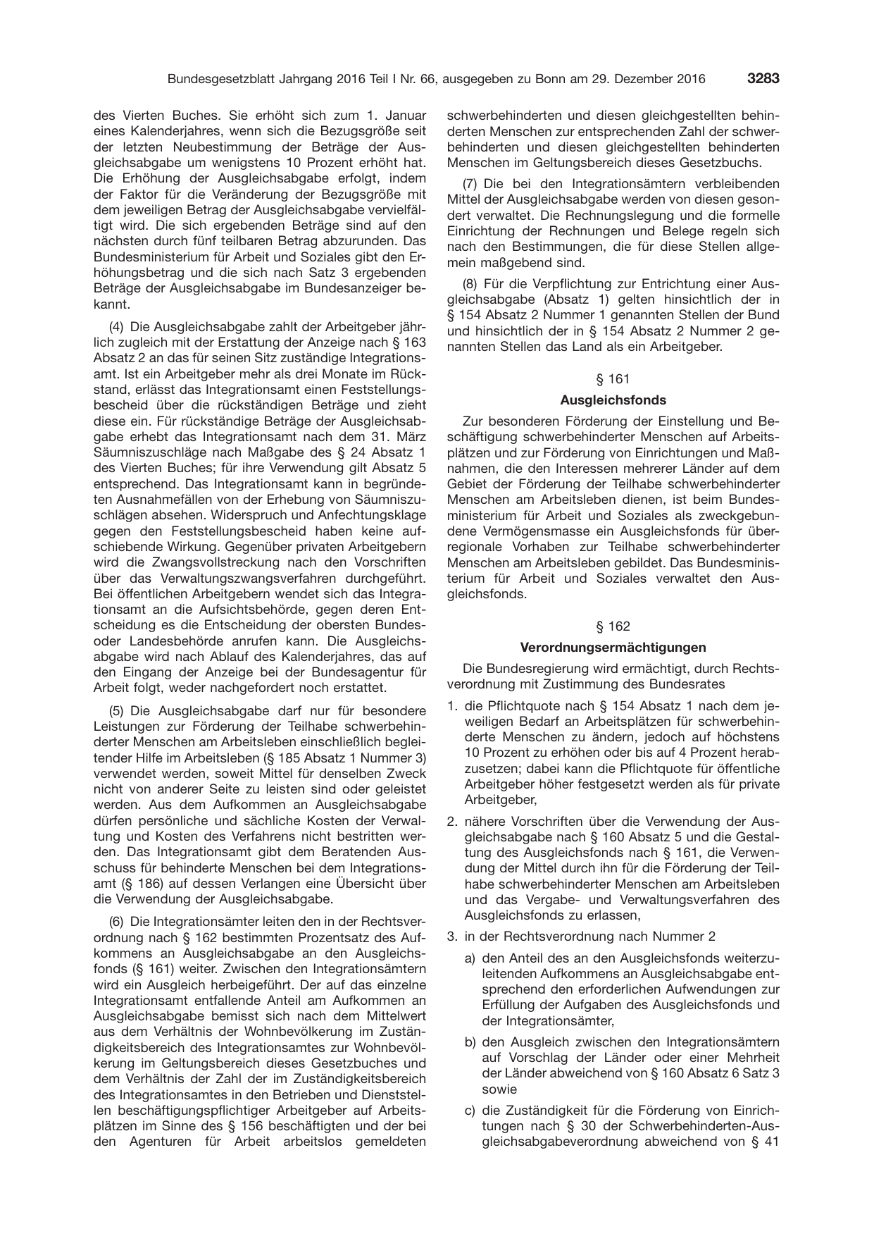 BGBl. 2016, Seite 3283 — Originalseite als Abbildung