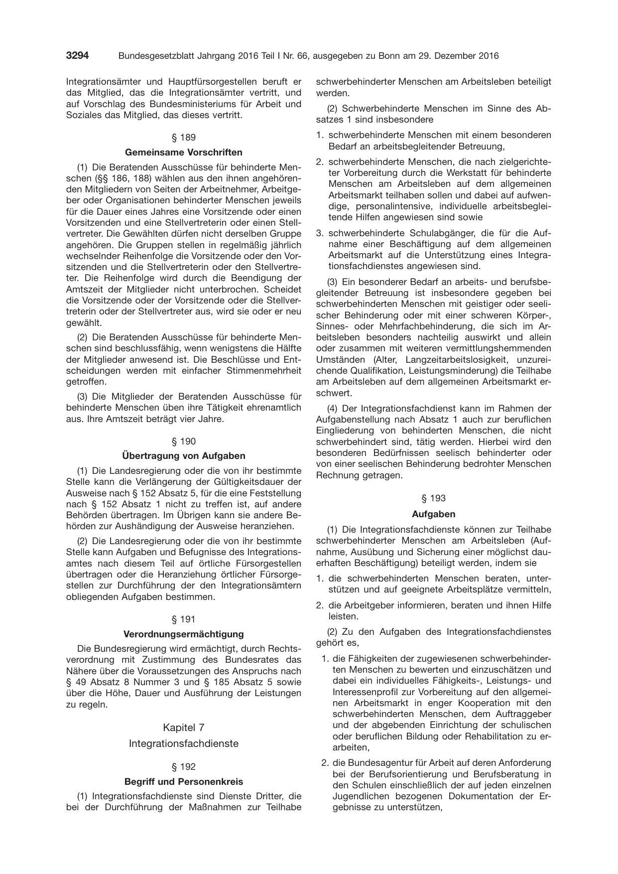 BGBl. 2016, Seite 3294 — Originalseite als Abbildung