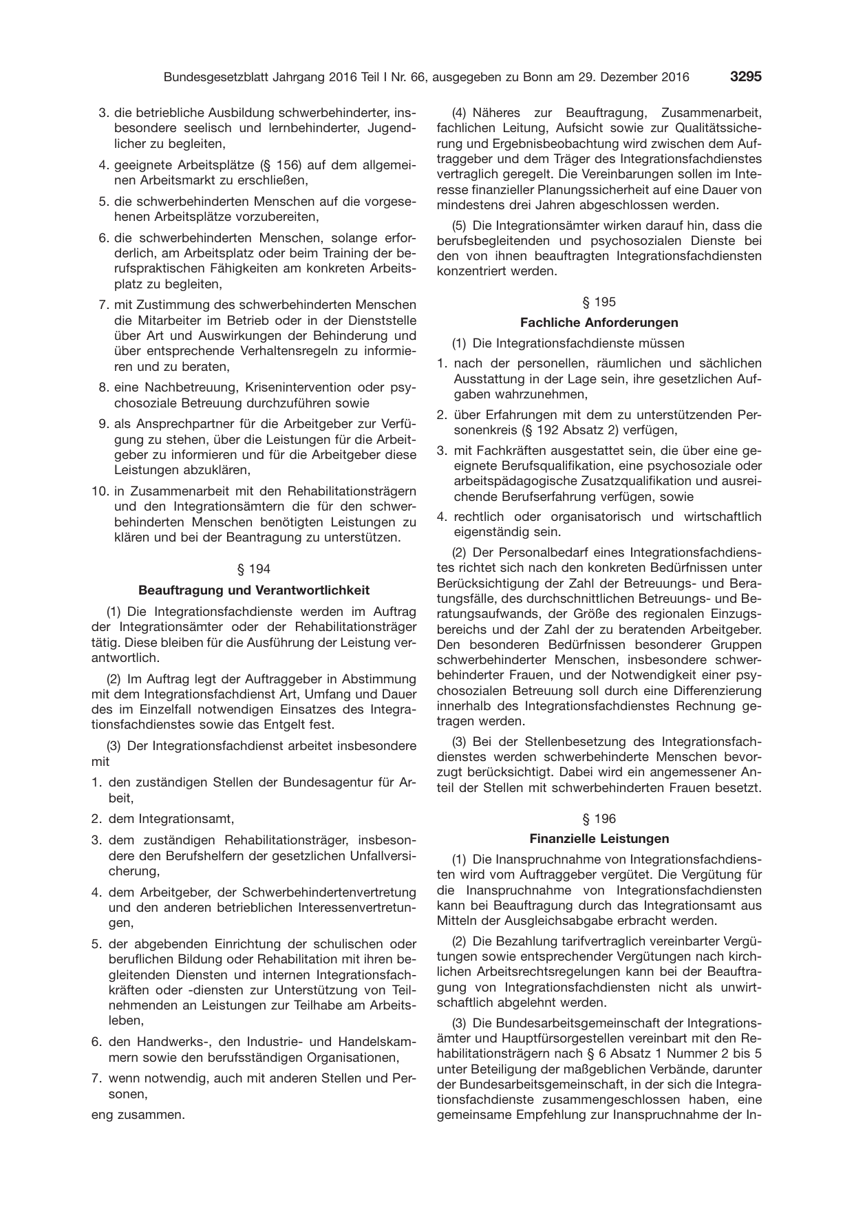 BGBl. 2016, Seite 3295 — Originalseite als Abbildung