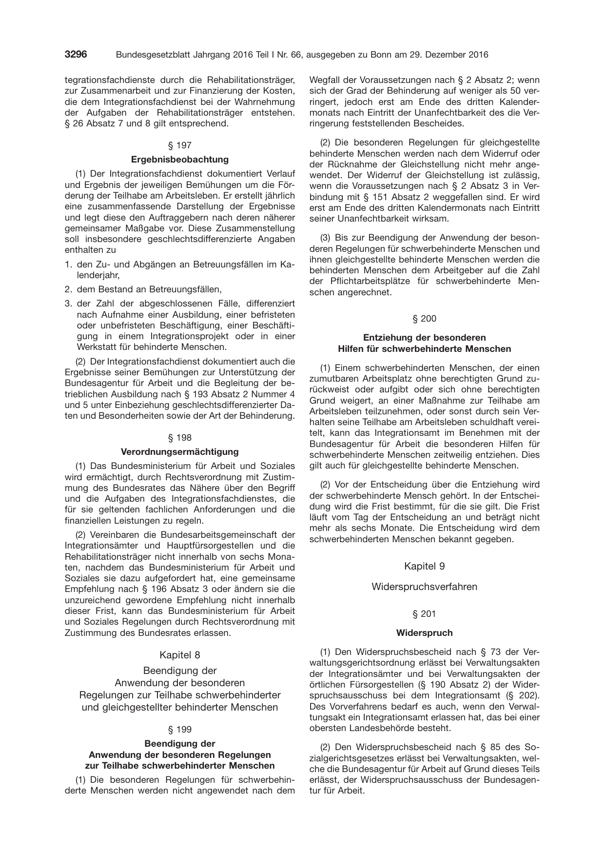 BGBl. 2016, Seite 3296 — Originalseite als Abbildung