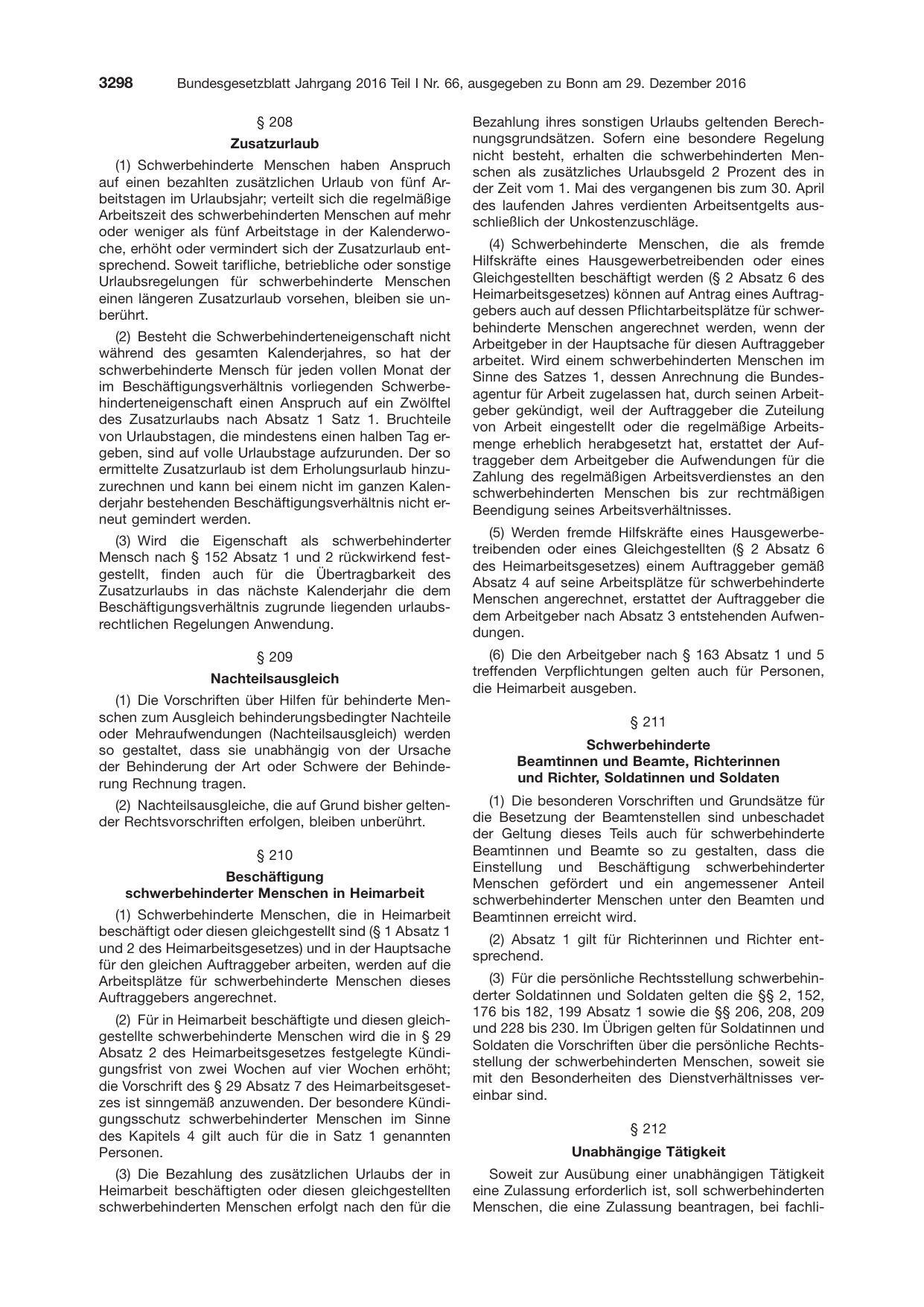 BGBl. 2016, Seite 3298 — Originalseite als Abbildung