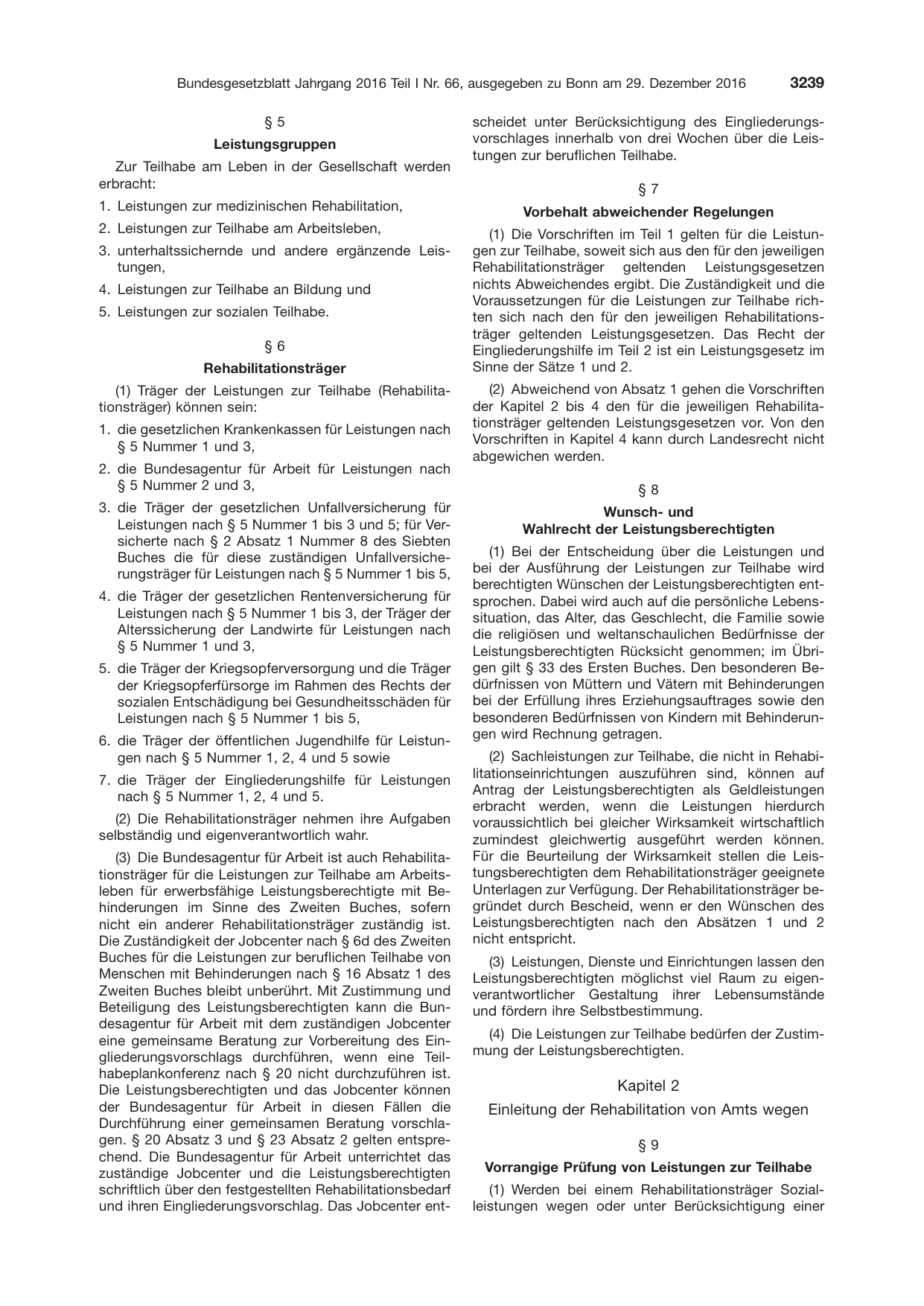 BGBl. 2016, Seite 3239 — Originalseite als Abbildung