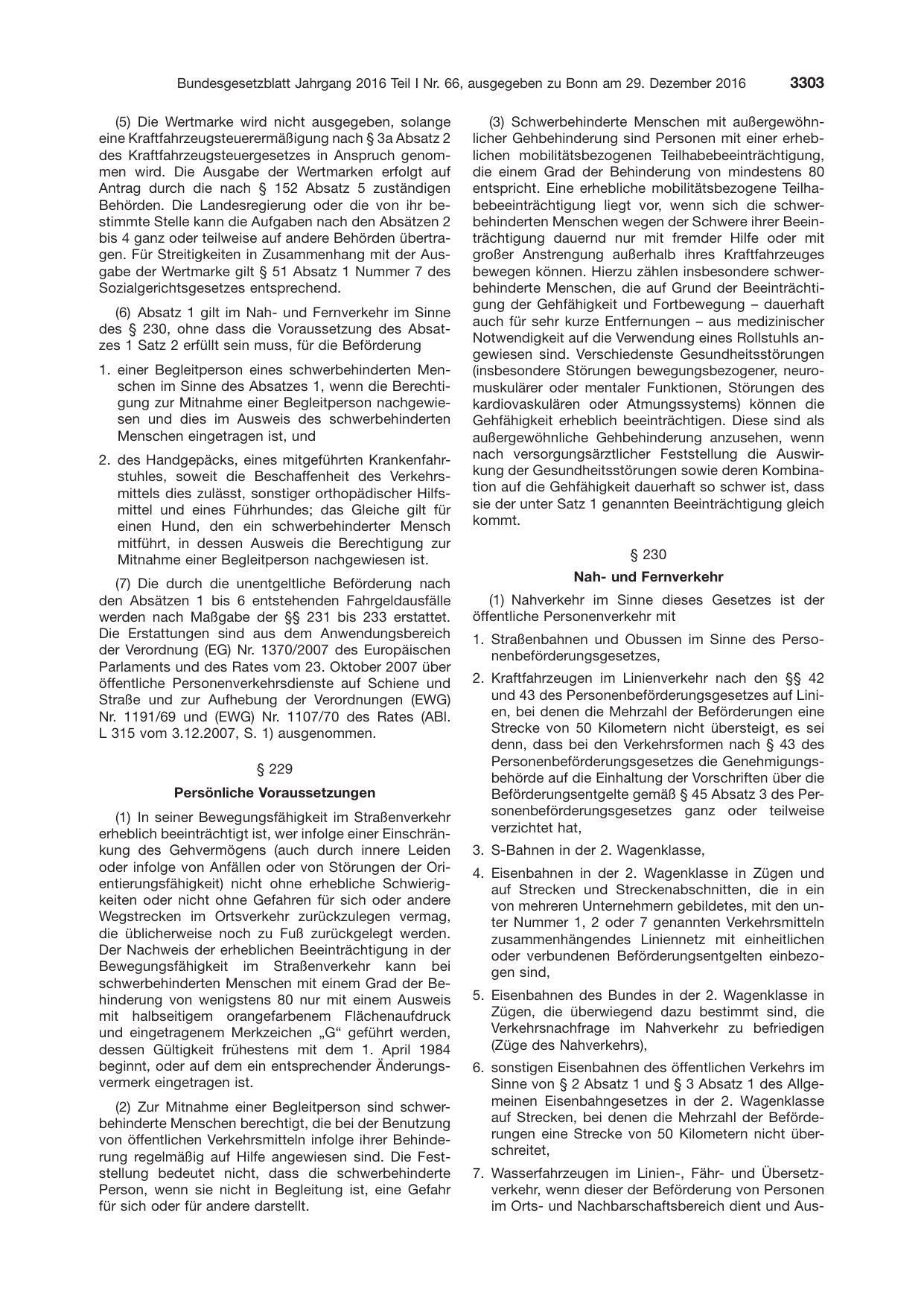 BGBl. 2016, Seite 3303 — Originalseite als Abbildung