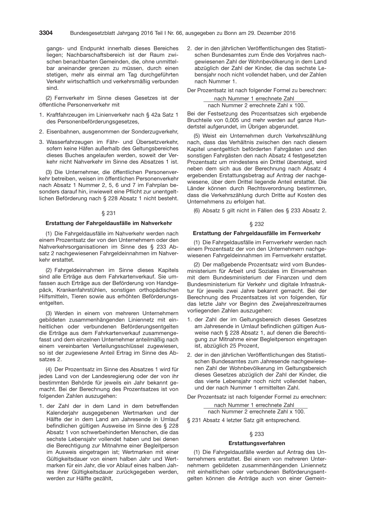 BGBl. 2016, Seite 3304 — Originalseite als Abbildung