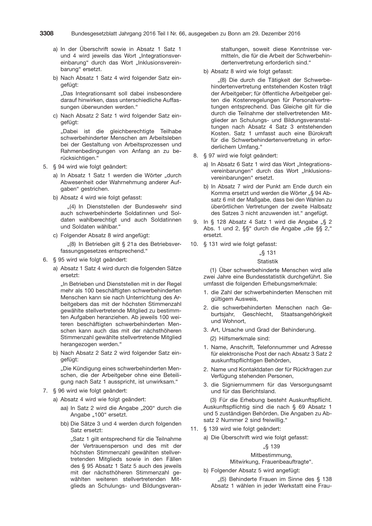 BGBl. 2016, Seite 3308 — Originalseite als Abbildung