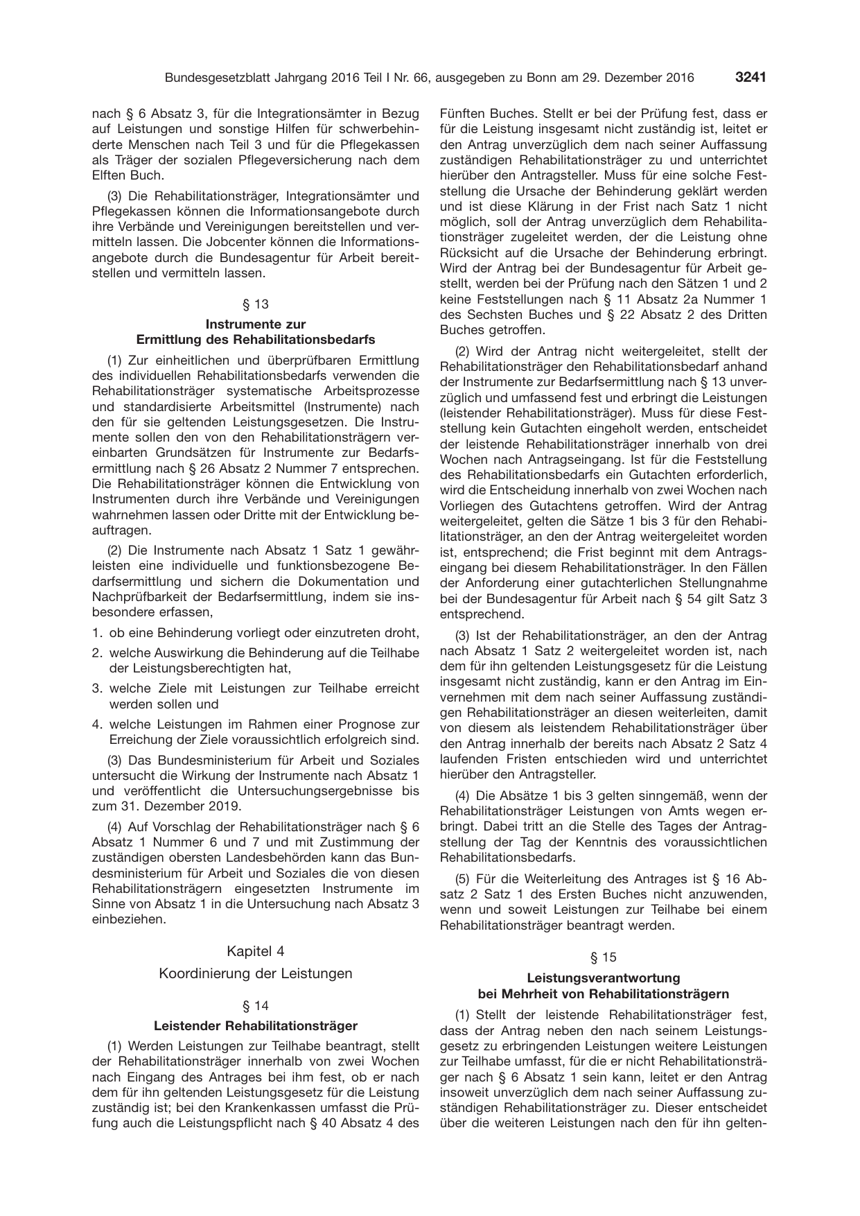 BGBl. 2016, Seite 3241 — Originalseite als Abbildung