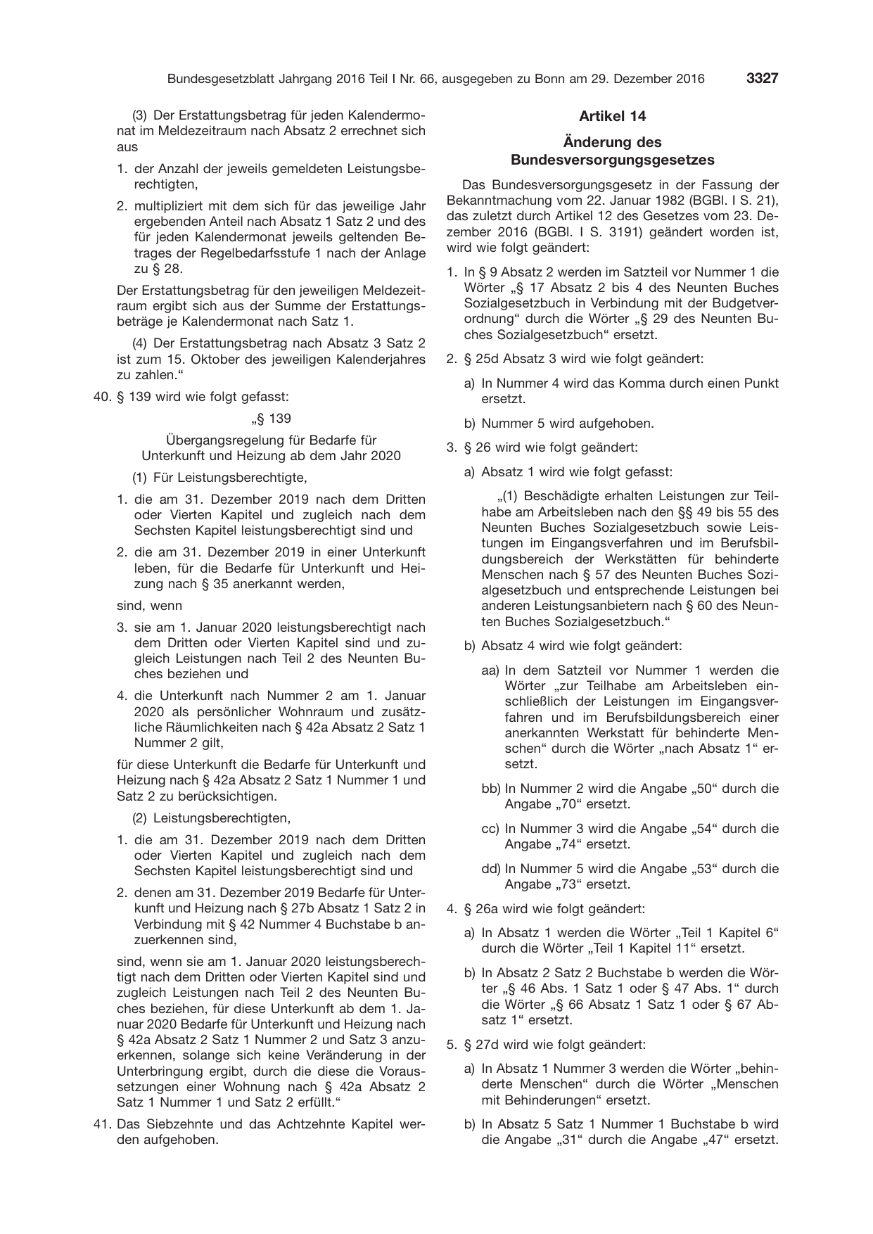 BGBl. 2016, Seite 3327 — Originalseite als Abbildung