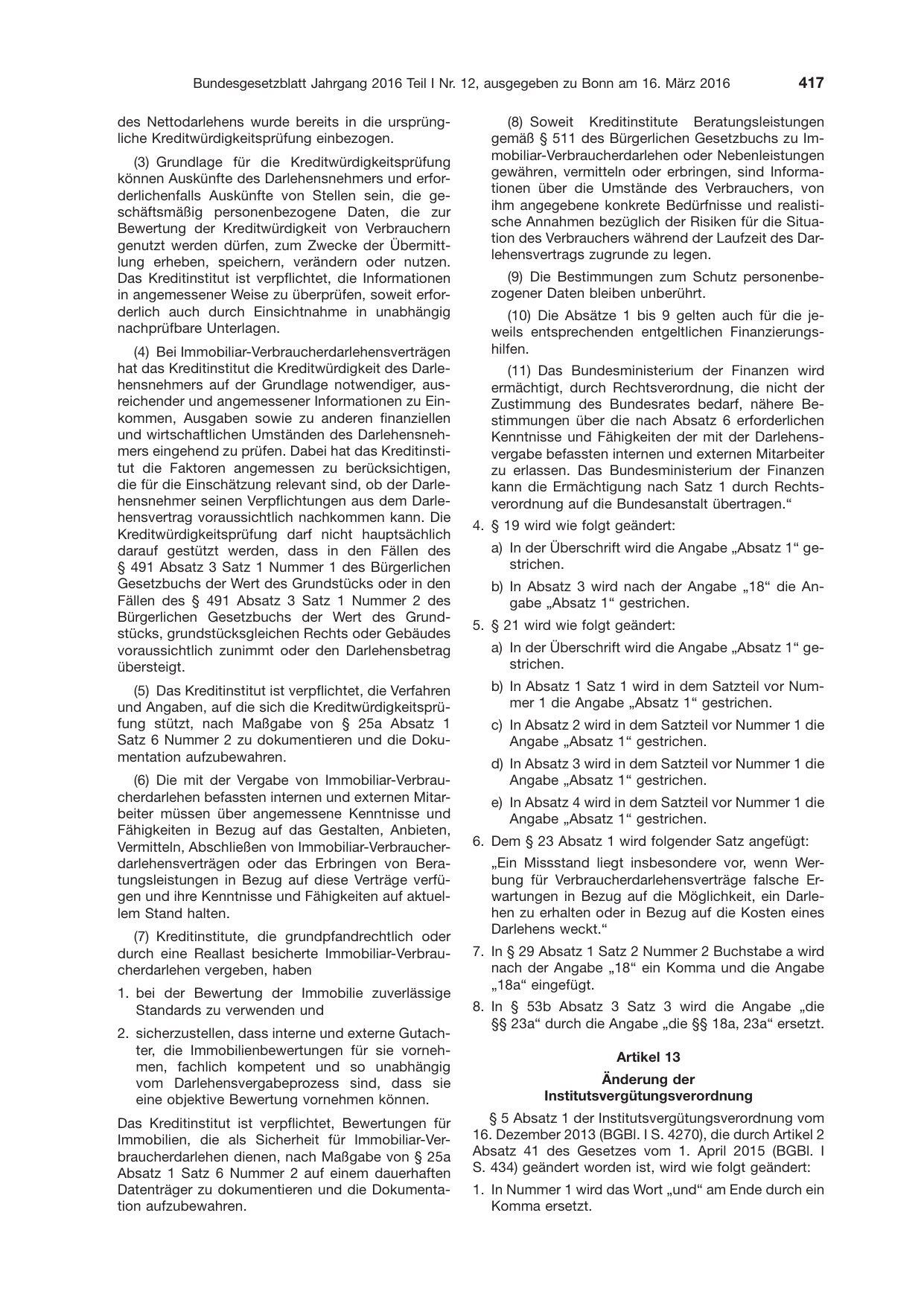 BGBl. 2016, Seite 417 — Originalseite als Abbildung